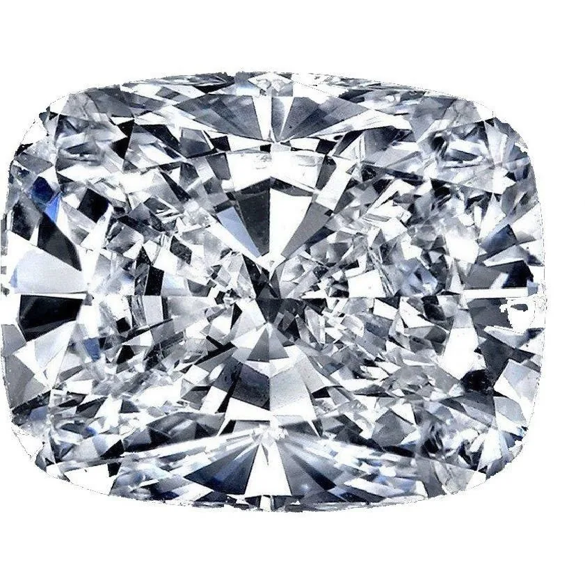Product photo of Cushion Diamond Veneer Cubic Zirconia Loose Stone. CUSH-E