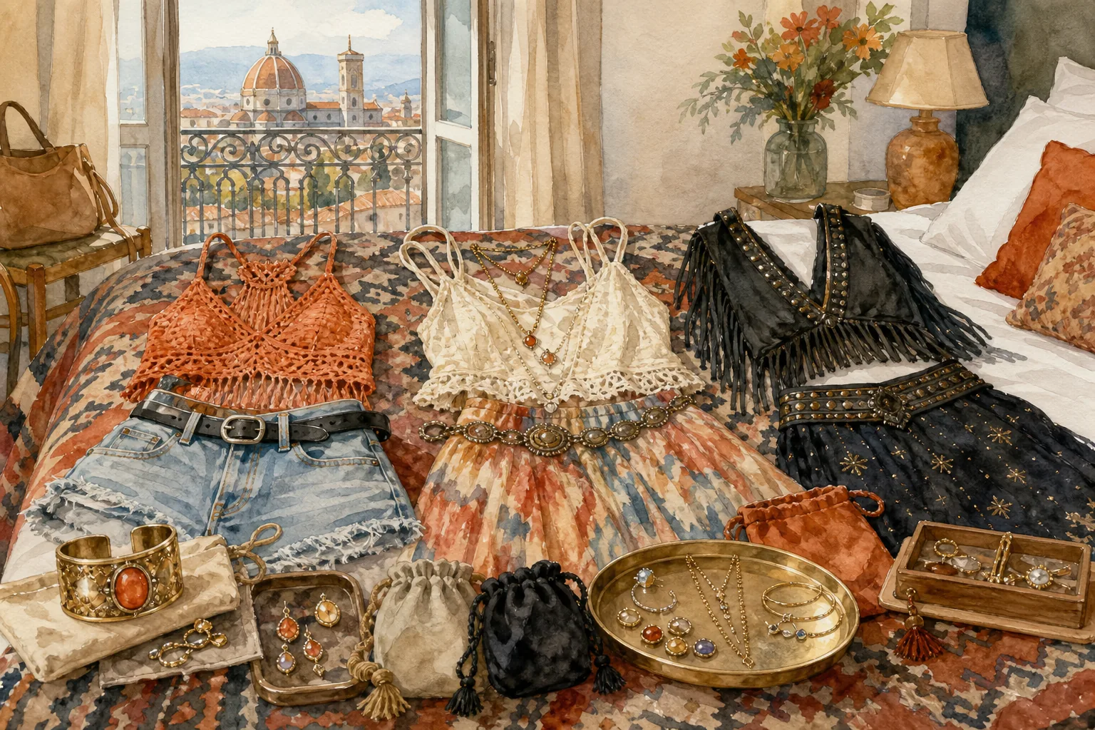 budget and luxury diamond veneer jewelry mix for a music festival trip