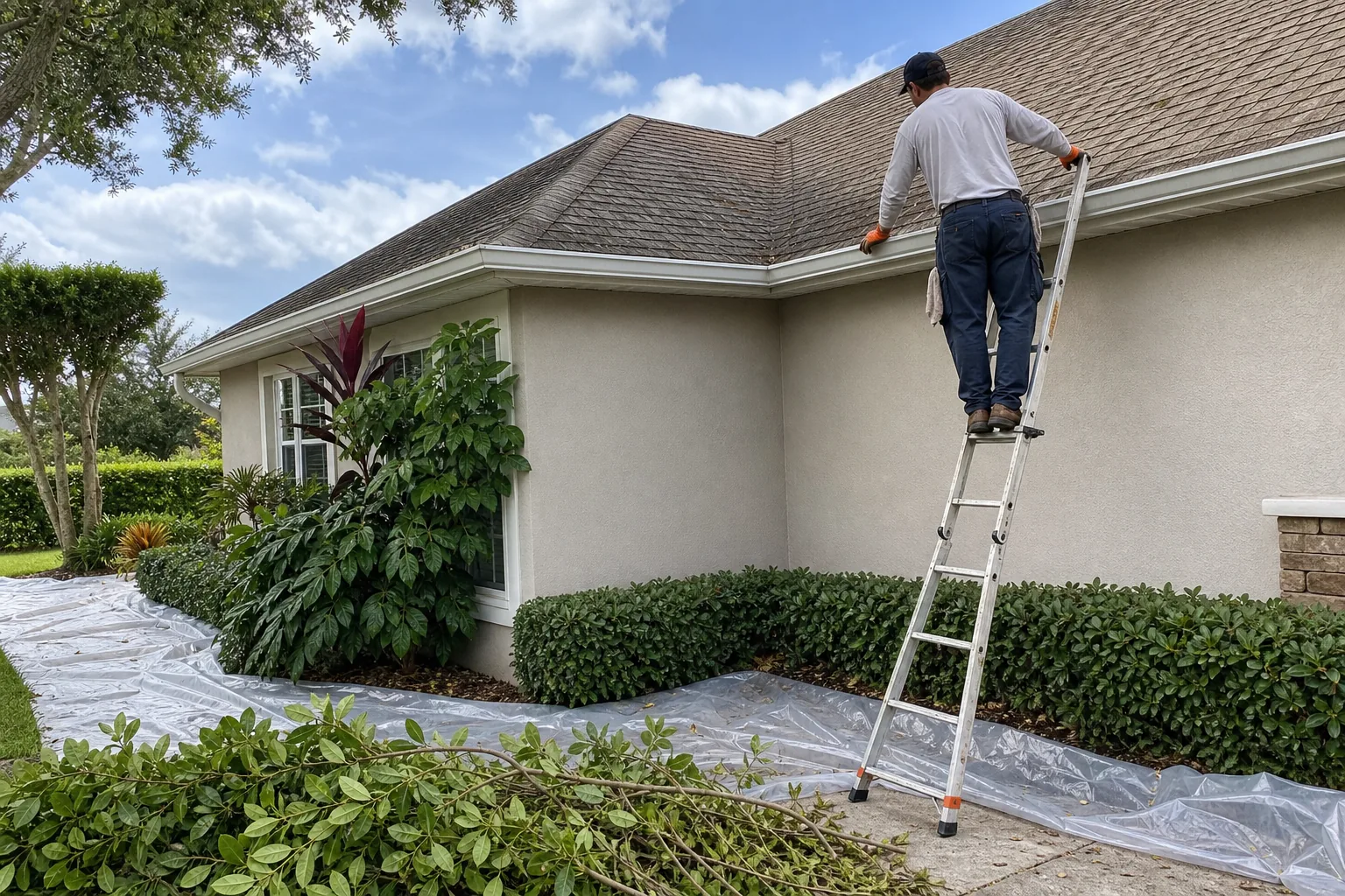 roof cleaning maintenance and landscaping protection in Central Florida
