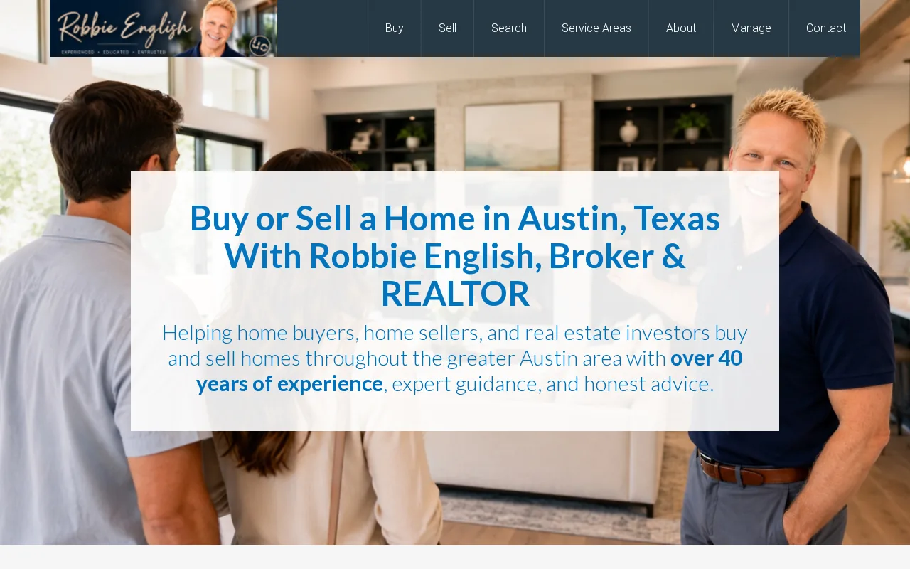 Robbie English: visual reference for 1. Robbie English, REALTOR, Broker
