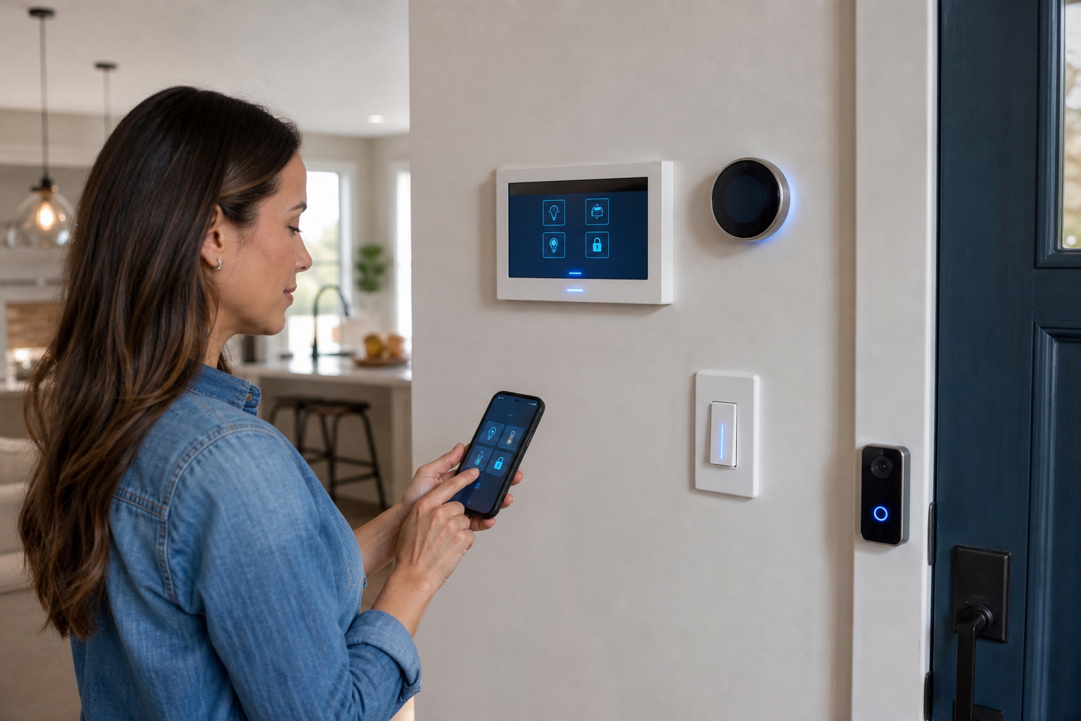 How smart home devices work together in a D.R. Horton home