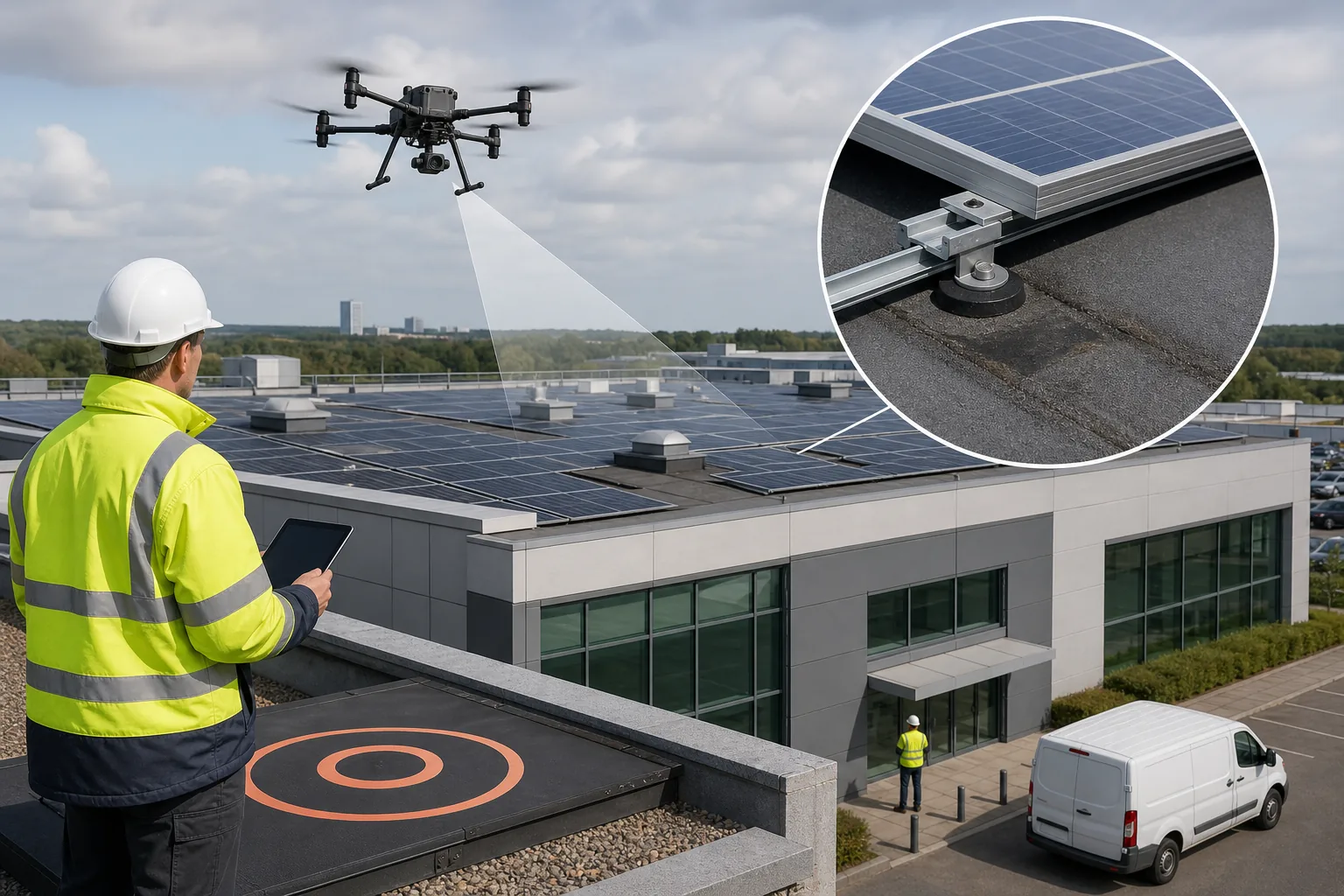 Land by Drone: visual reference for 4. Land by Drone , IEC 62446‑3 Compliant Surveys