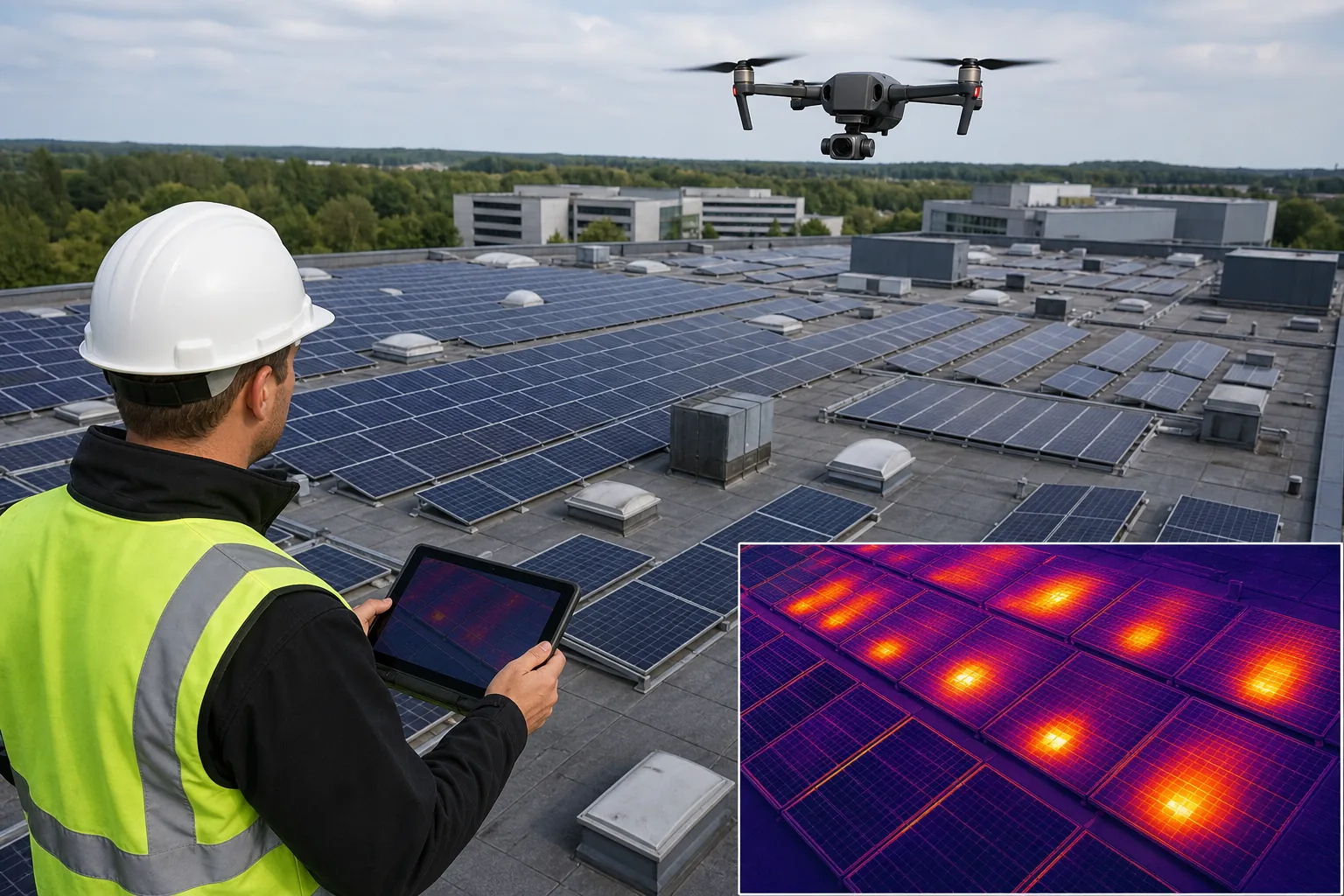 SkyTech Cambridge: visual reference for 5. SkyTech Cambridge , High‑Res Thermal Imaging for PV Systems