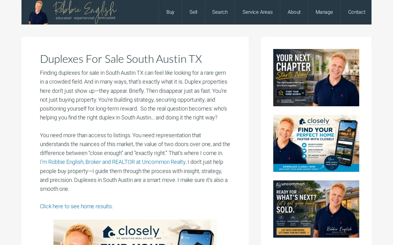 South Austin Duplexes: visual reference for 6. South Austin Duplexes, Established Resale Inventory and Renovation Potential