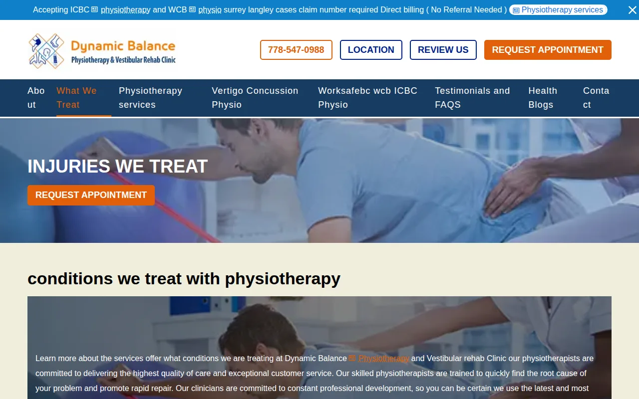 Dynamic Balance Physio: visual reference for 1. Dynamic Balance Physio