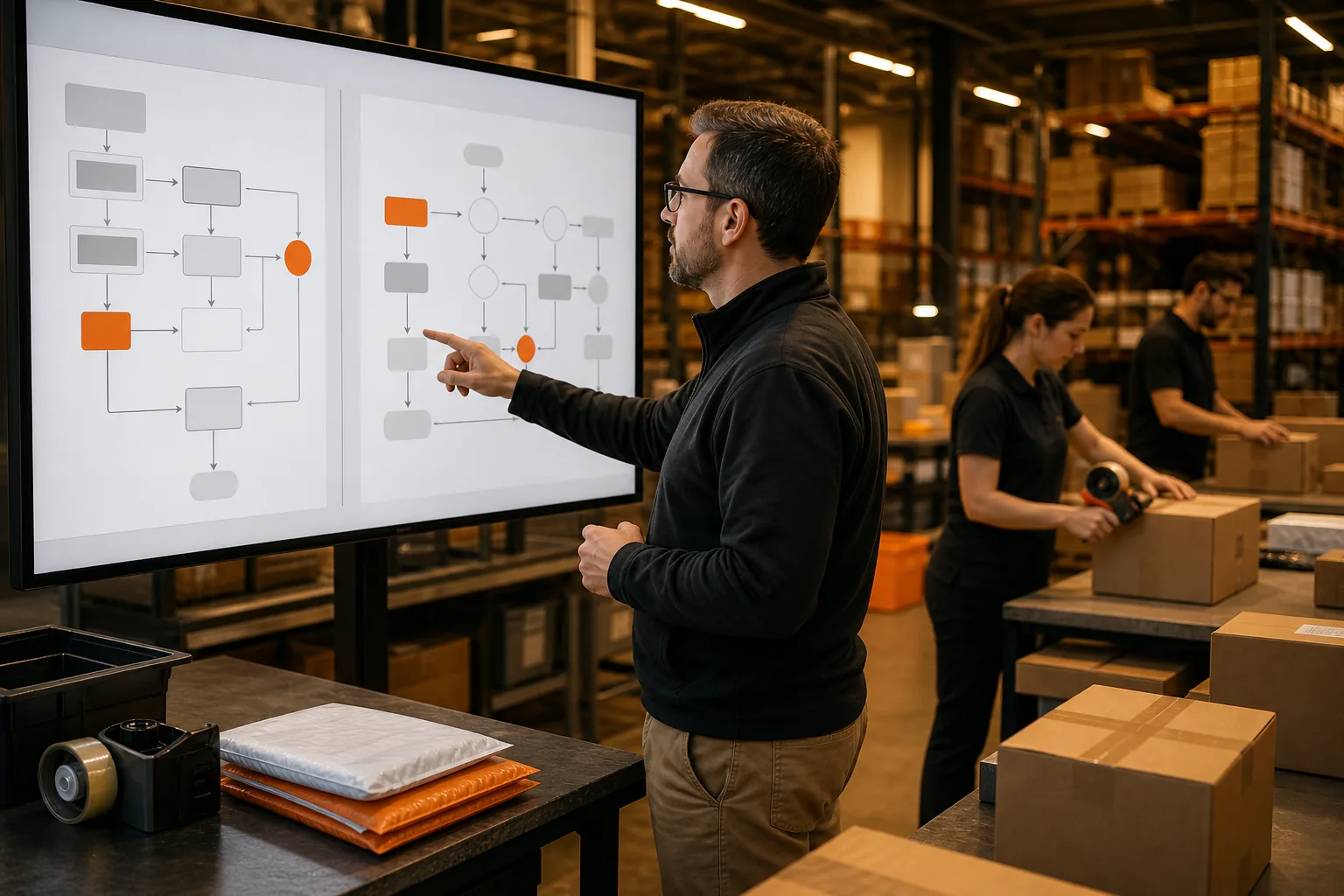 Compare ecommerce order management software with a mapped order workflow.
