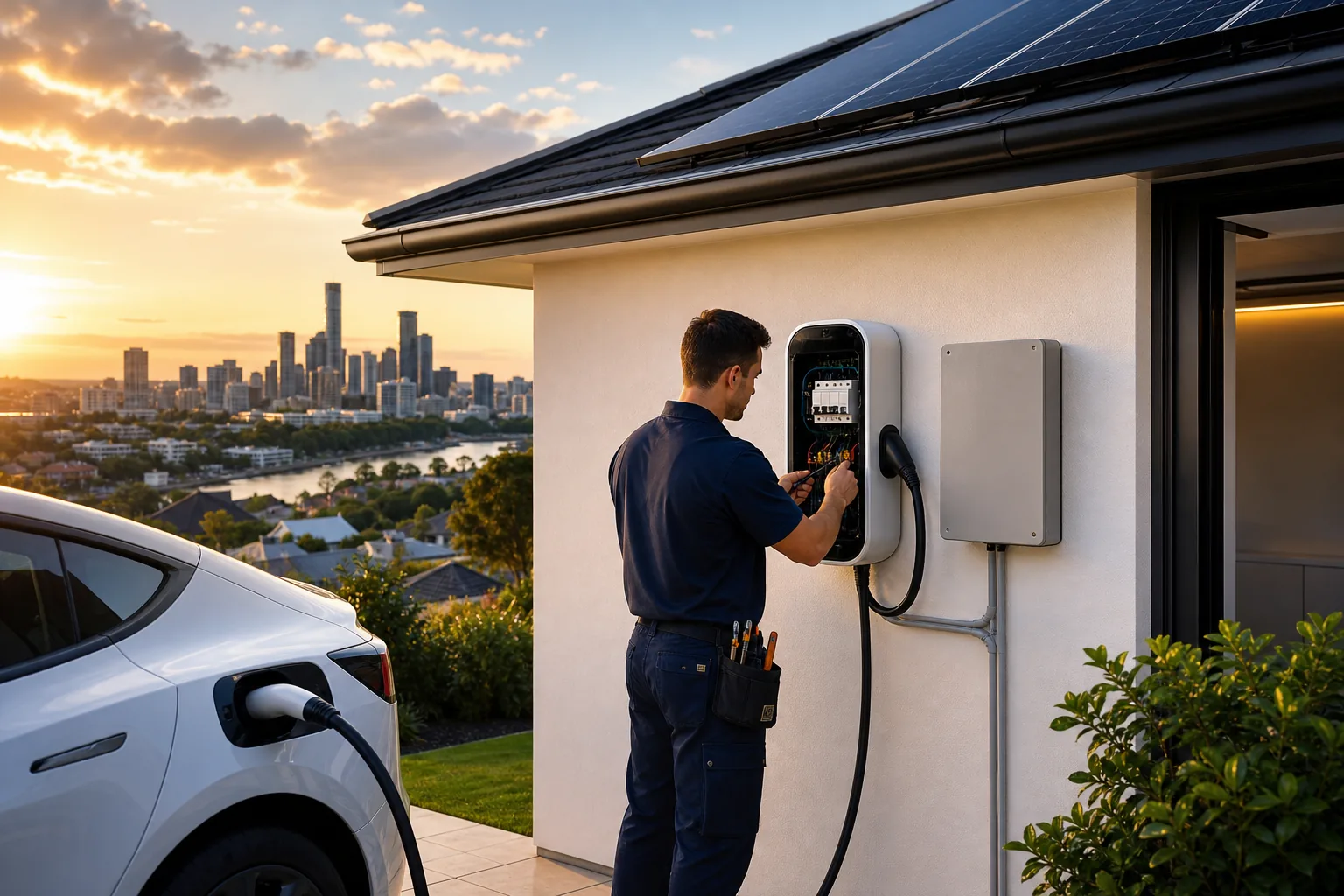 Jetset Electrical: visual reference for 7. Jetset Electrical , Smart charging & solar integration options