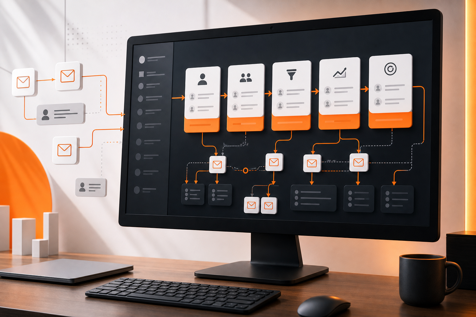 B2B email marketing course automation framework