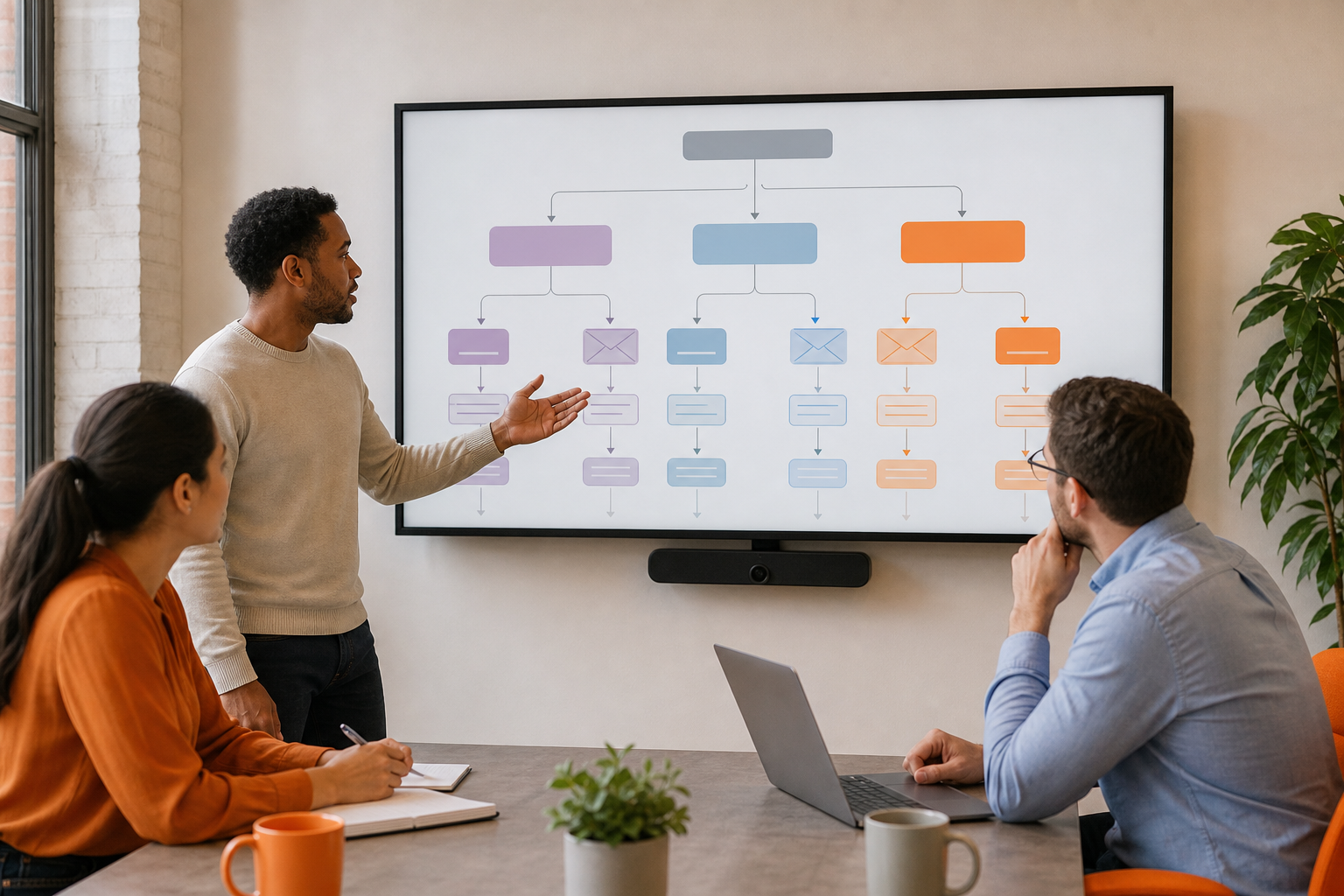 email segmentation and automation workflow for small business follow-up.
