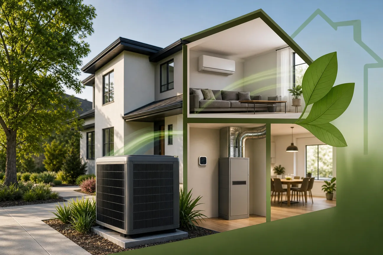 Editorial illustration for Best Energy Efficient HVAC System Options