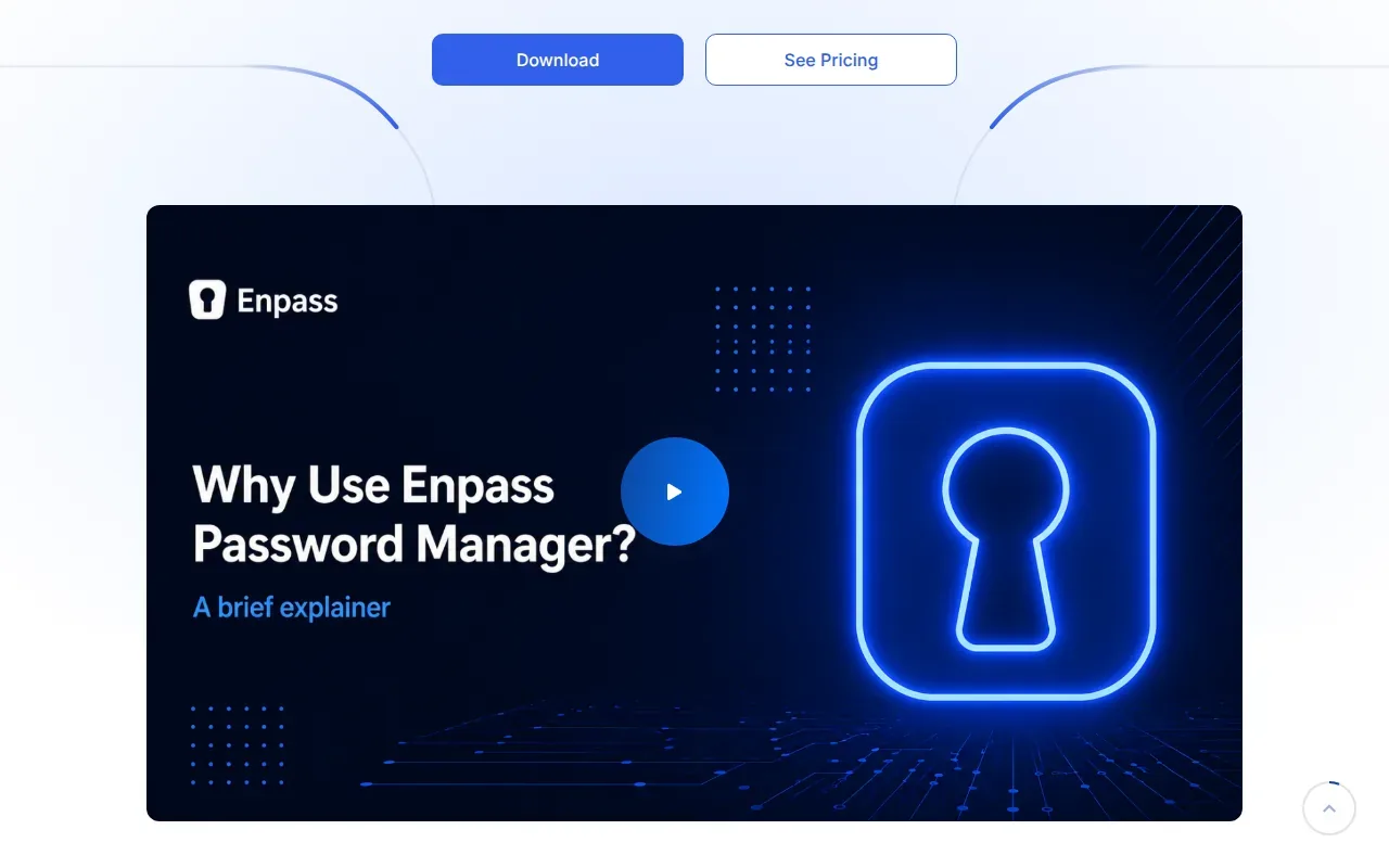 Screenshot of the Enpass website
