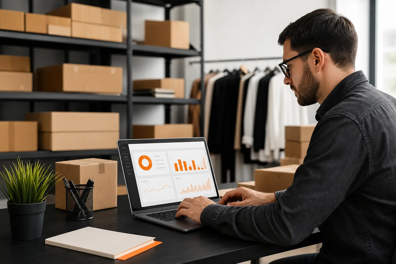 Ecommerce ERP connecting Shopify Amazon and WooCommerce orders to purchase orders and landed cost.