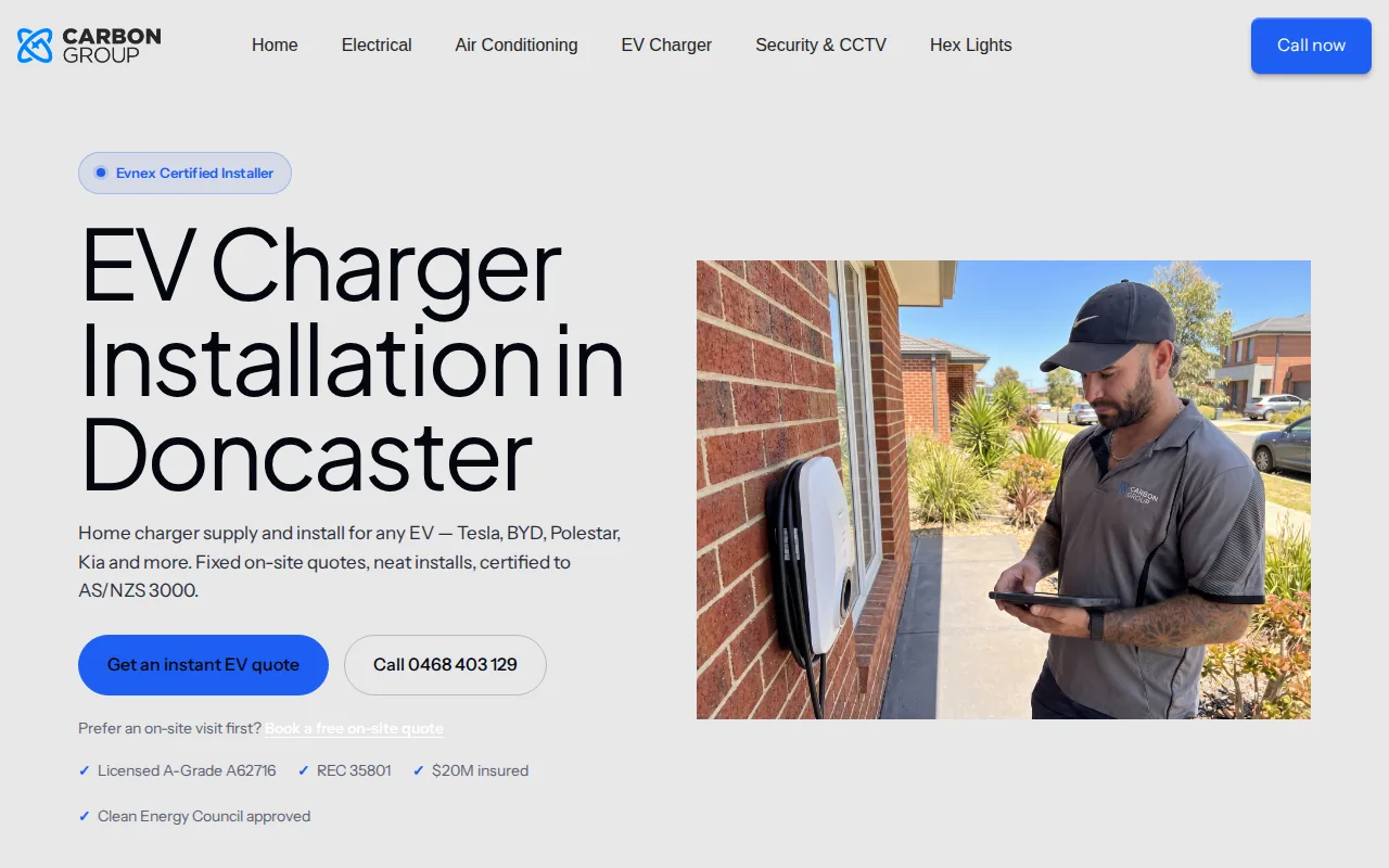 Carbon Group Electrical: visual reference for 3. Carbon Group Electrical — Free On-Site Quote and Solar-Ready Options