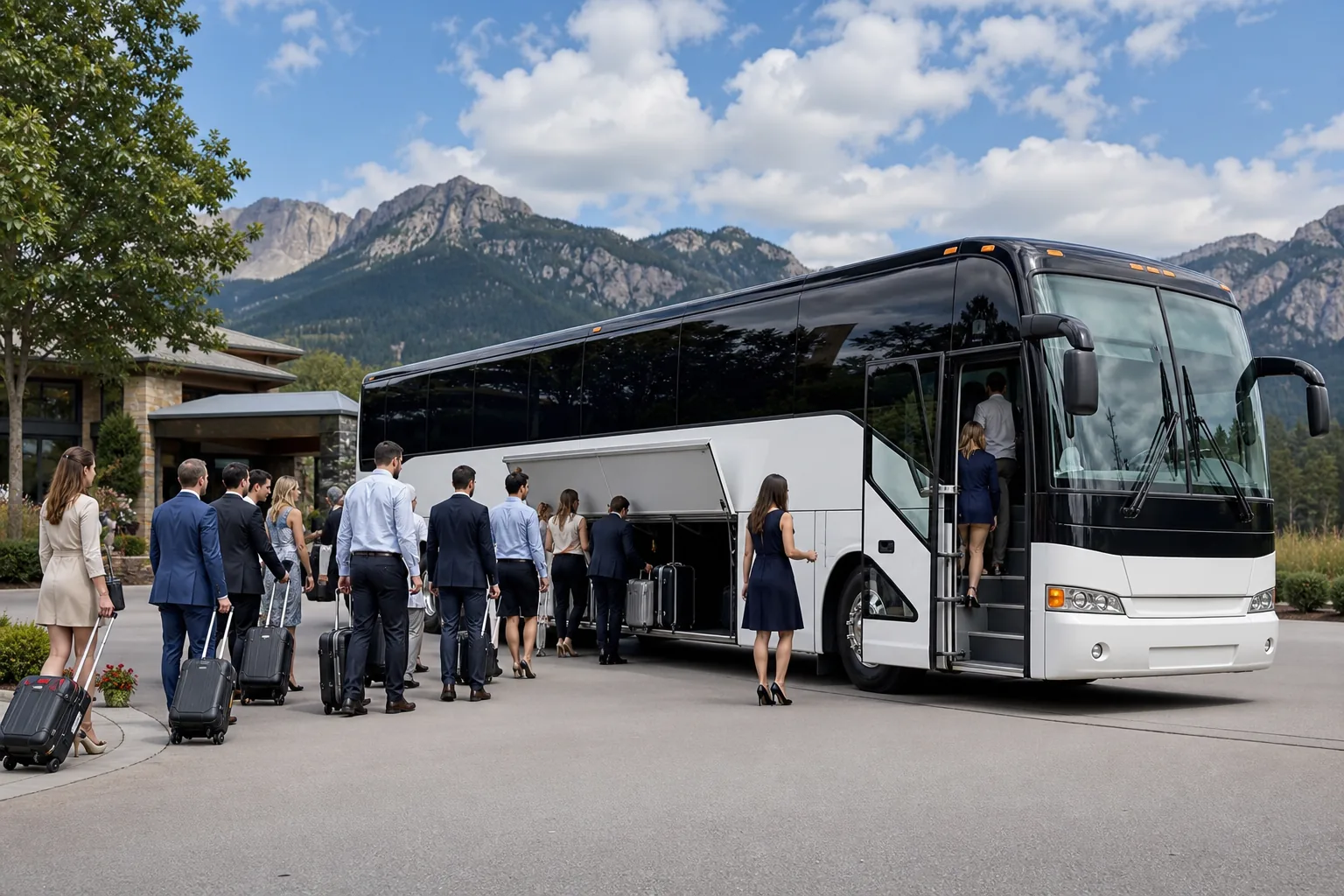 Illustration for Full-Size Motorcoach