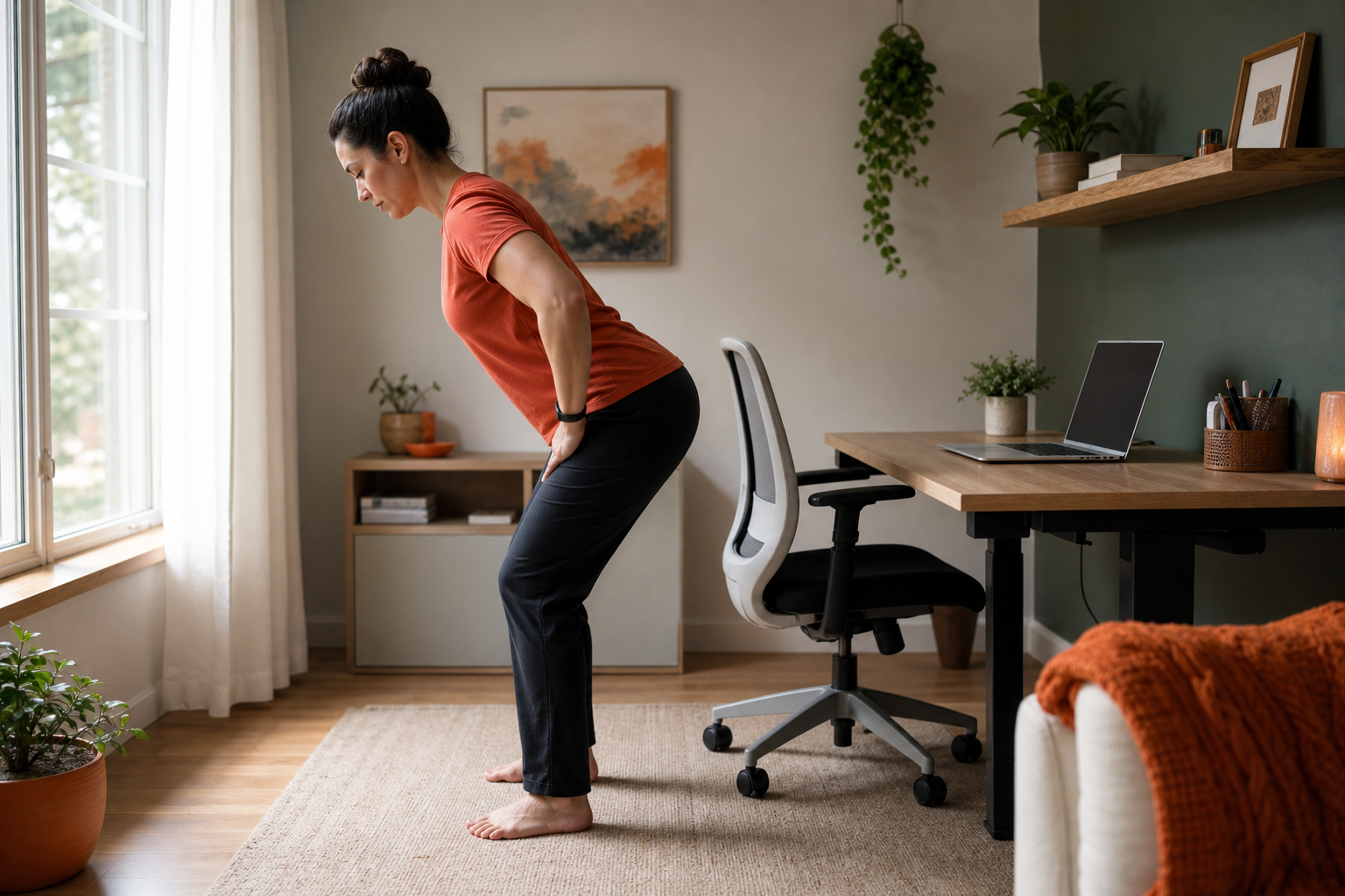 everyday movement breaks and hip hinge for better posture