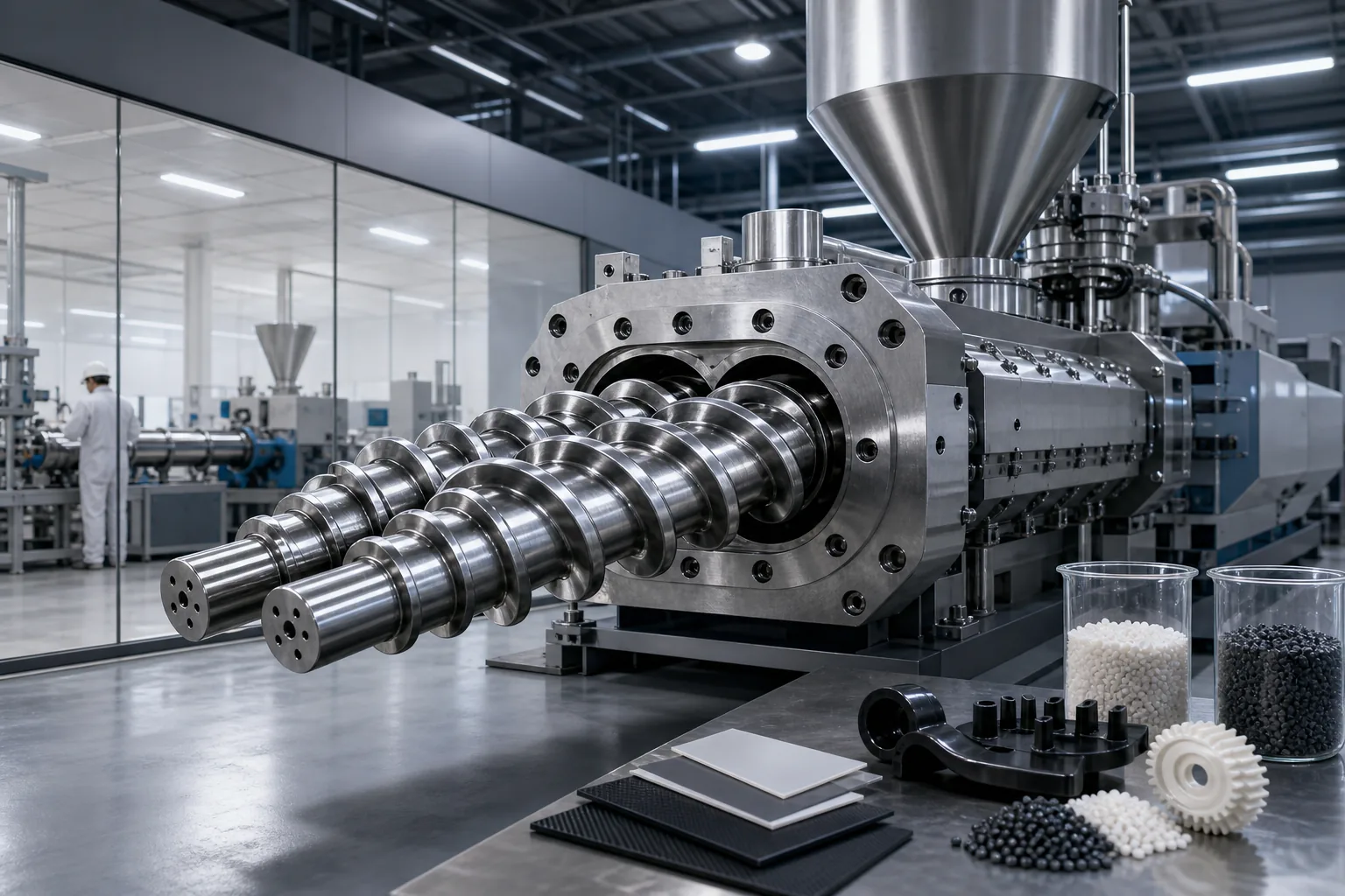 JSW TEX-αⅢ: visual reference for 8. JSW TEX-αⅢ , Japanese‑grade precision twin‑screw for high‑performance polymers