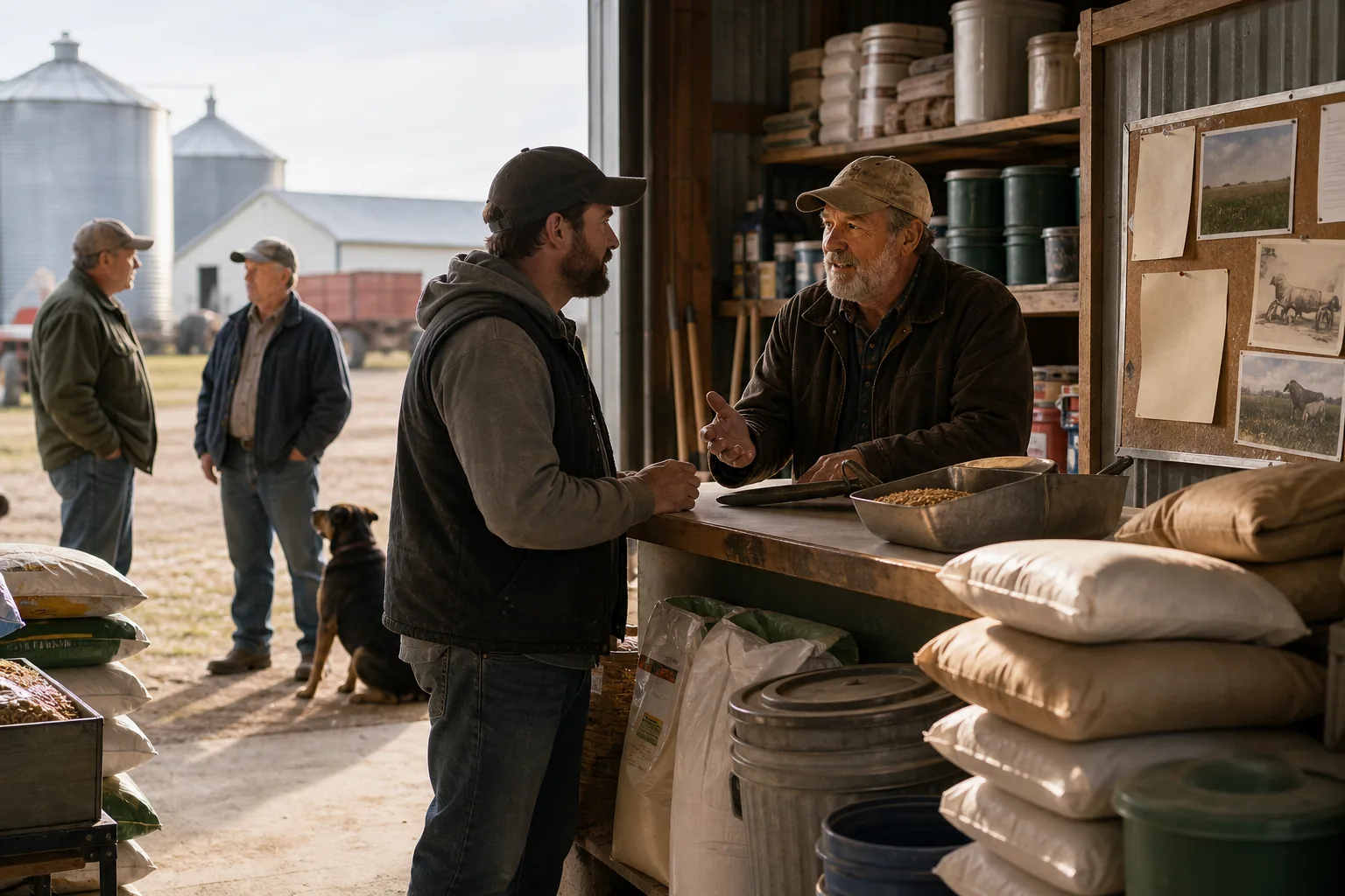 Your local feed store and farm bureau: visual reference for 7. Your local feed store and farm bureau , the word-of-mouth network that still works