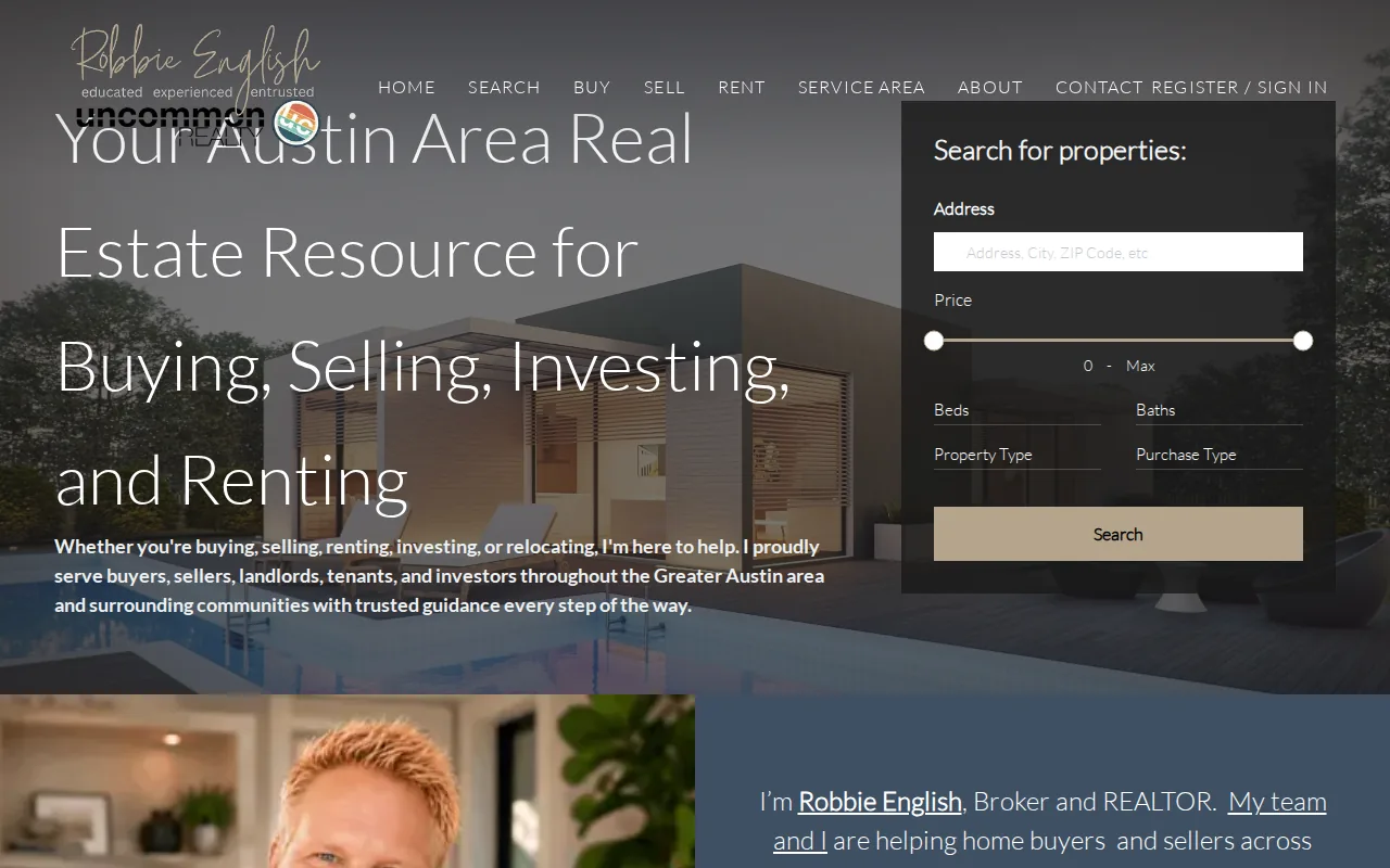 Robbie English: visual reference for 1. Robbie English, REALTOR