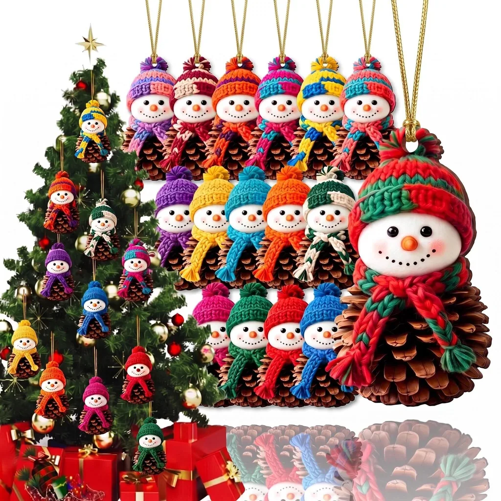Product photo of AdornJoy Pinecone Snowman