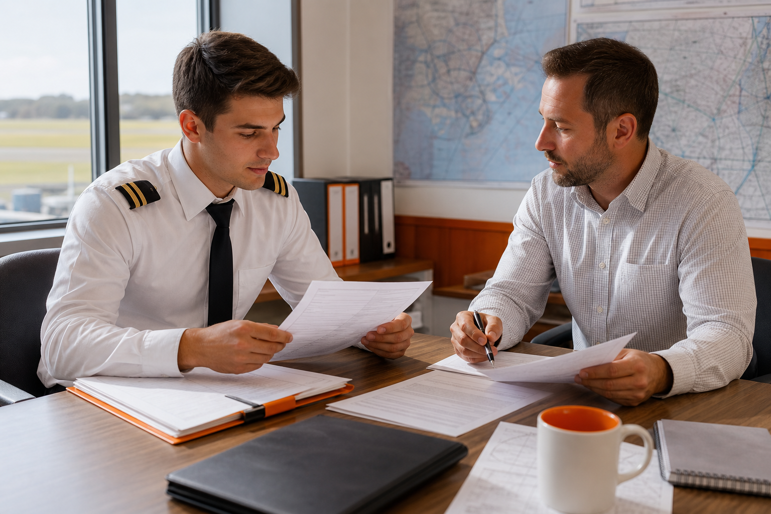 preparing documents and checking eligibility for a flight training loan