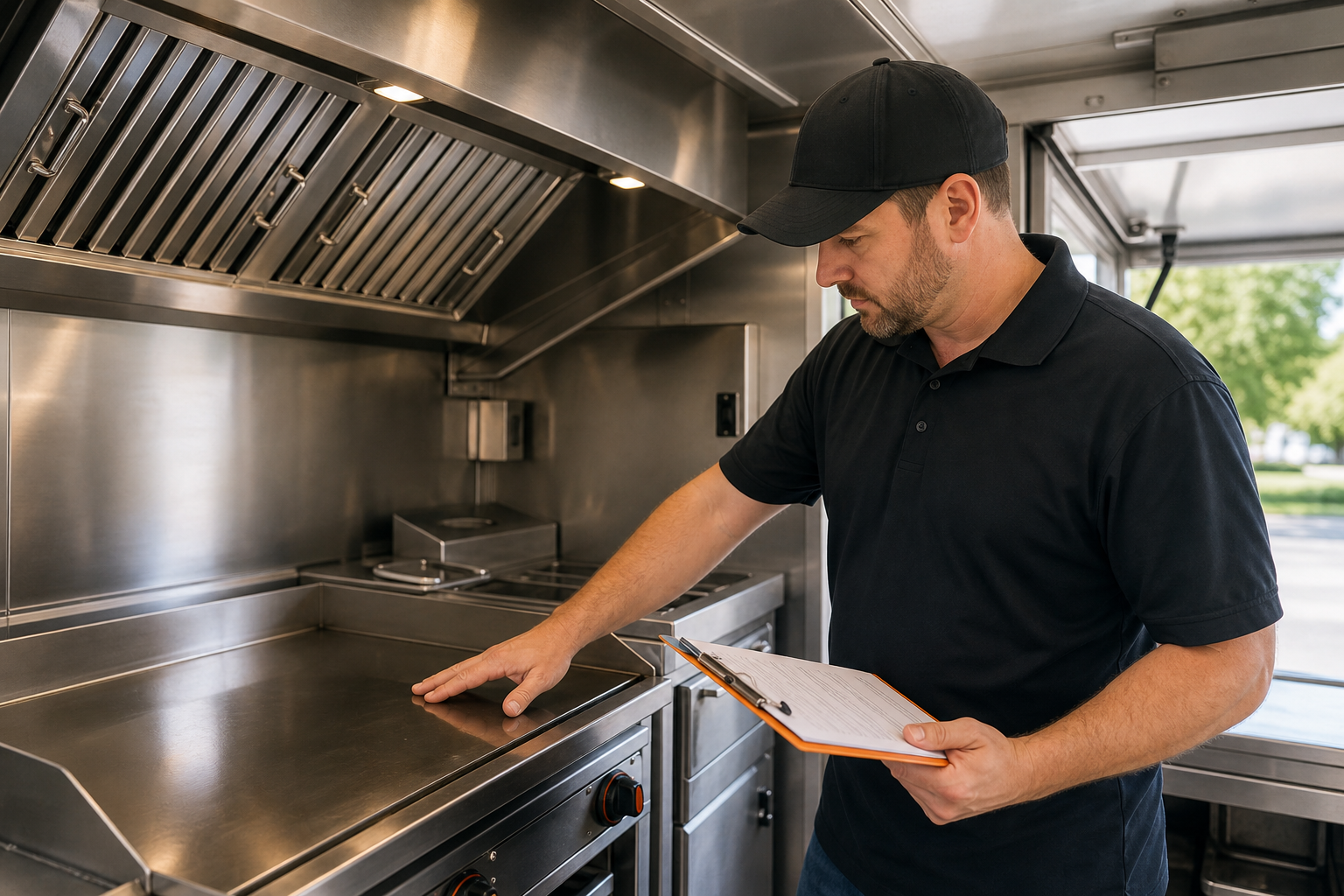 food truck cleaning inspection and commercial kitchen sanitation checklist