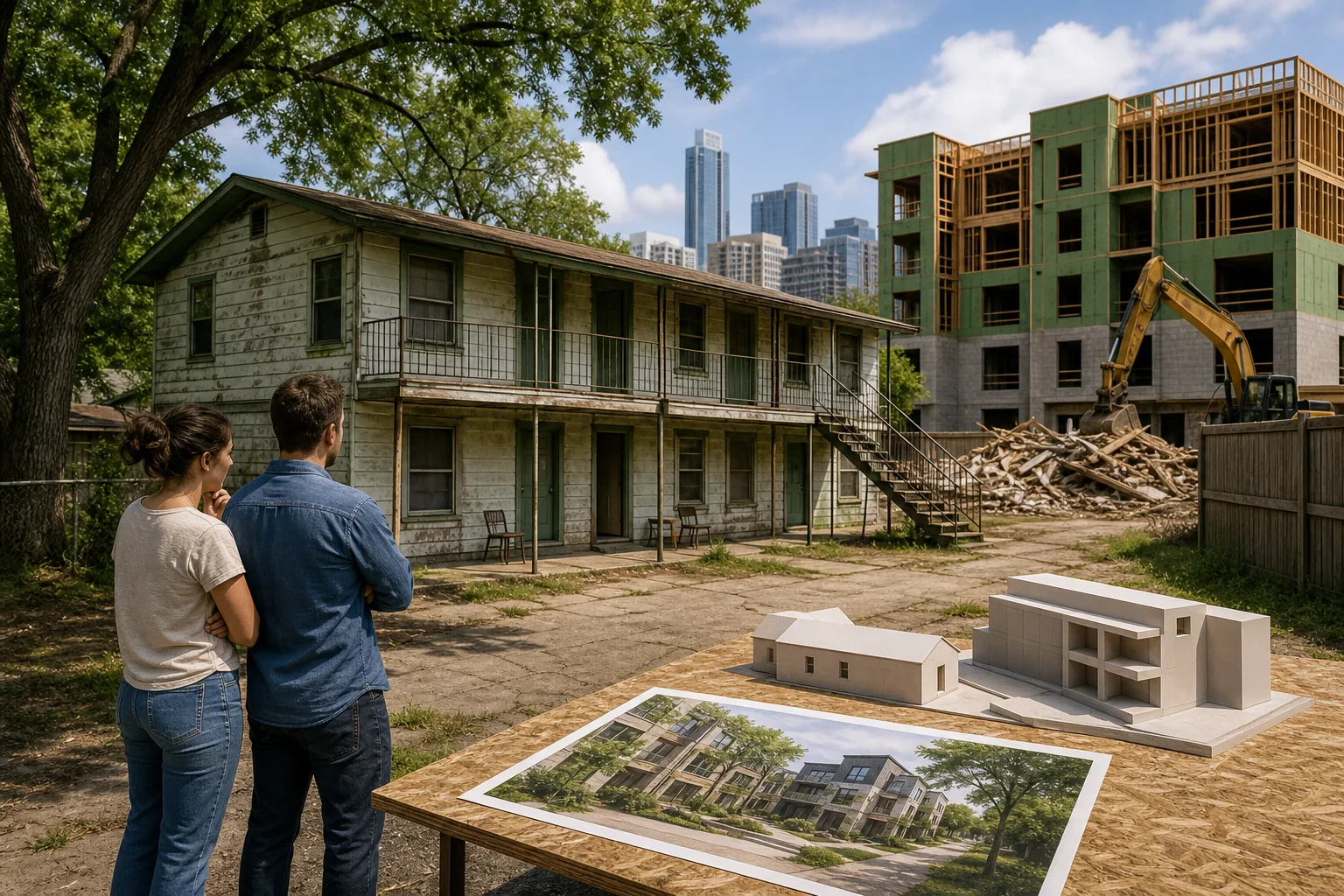 Illustration for East Austin Fourplexes
