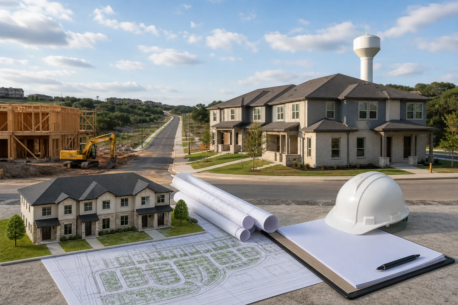 Illustration for Cedar Park and Leander Fourplexes