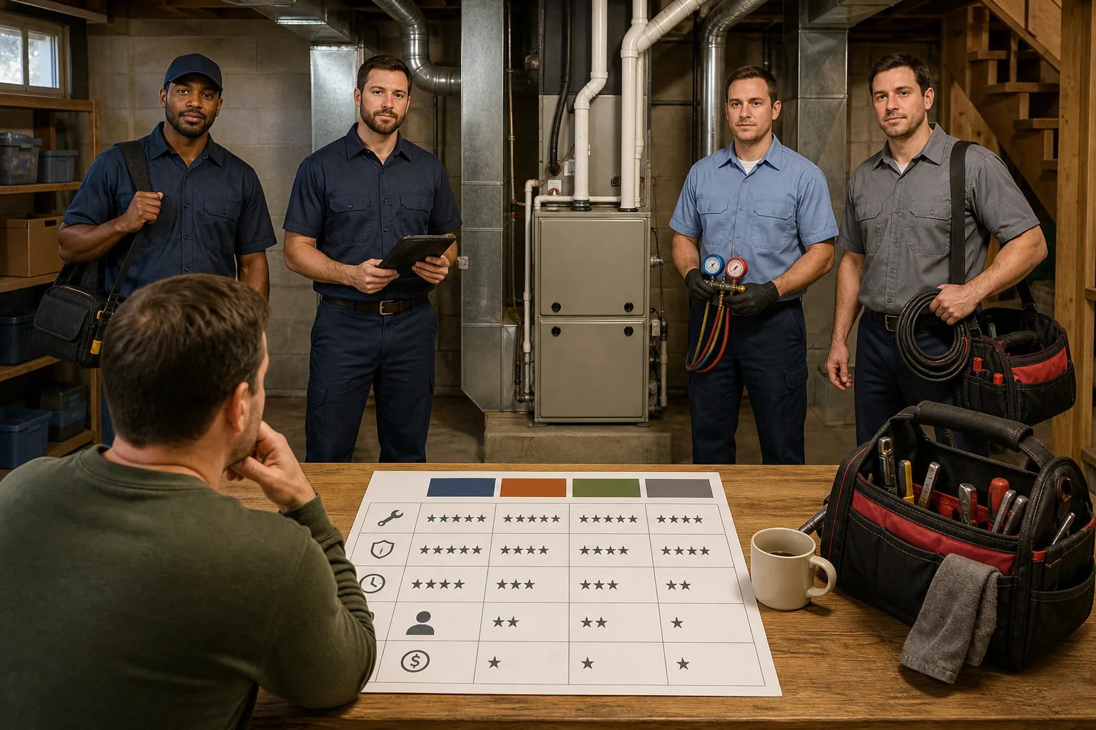 Comparison of Top Furnace Repair Companies: visual reference for 6. Comparison of Top Furnace Repair Companies
