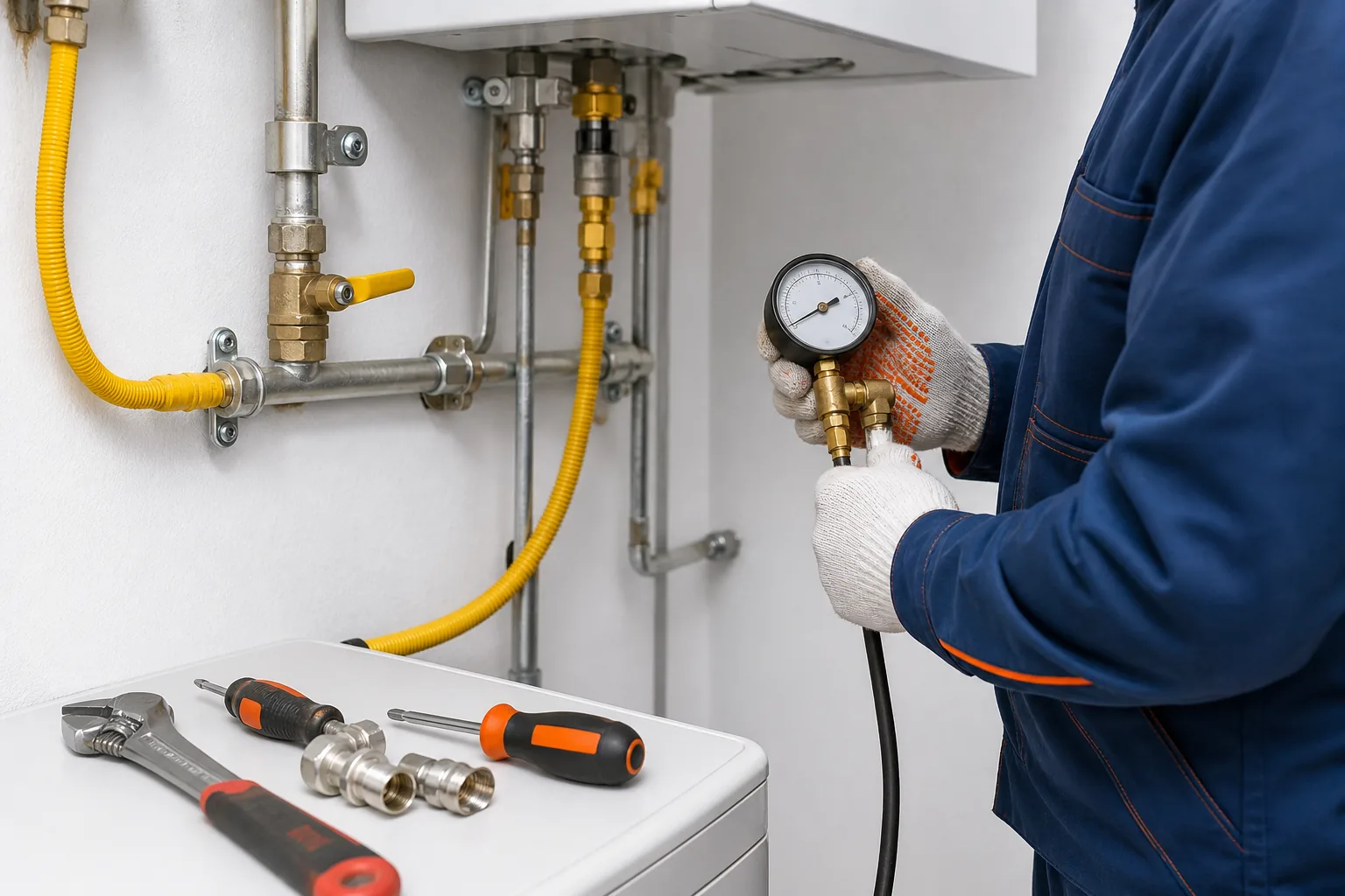 professional gas line pressure testing and inspection