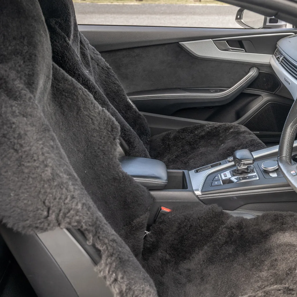 Short Wool Sheepskin Seat Cover for Cars: visual reference for 2. Short Wool Sheepskin Seat Cover for Cars