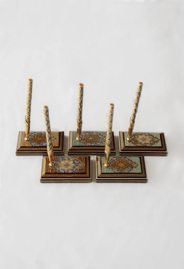 Hand-Painted Desk Pen Stand: visual reference for 3. Hand-Painted Desk Pen Stand – Collectible Writing Accessory