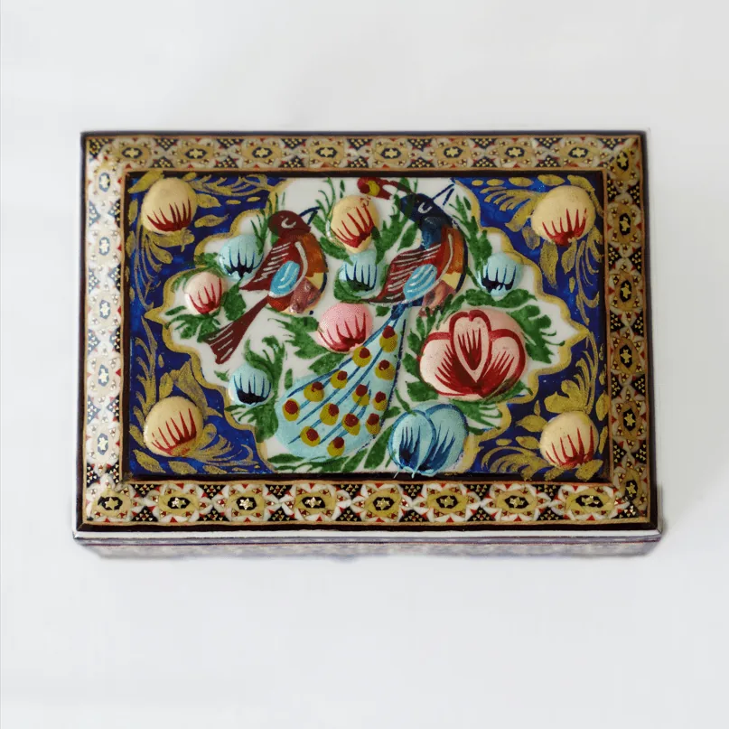 Handmade Wooden Jewelry Box: visual reference for 4. Handmade Wooden Jewelry Box – Golmorgh (14 × 10 × 4.5 cm)