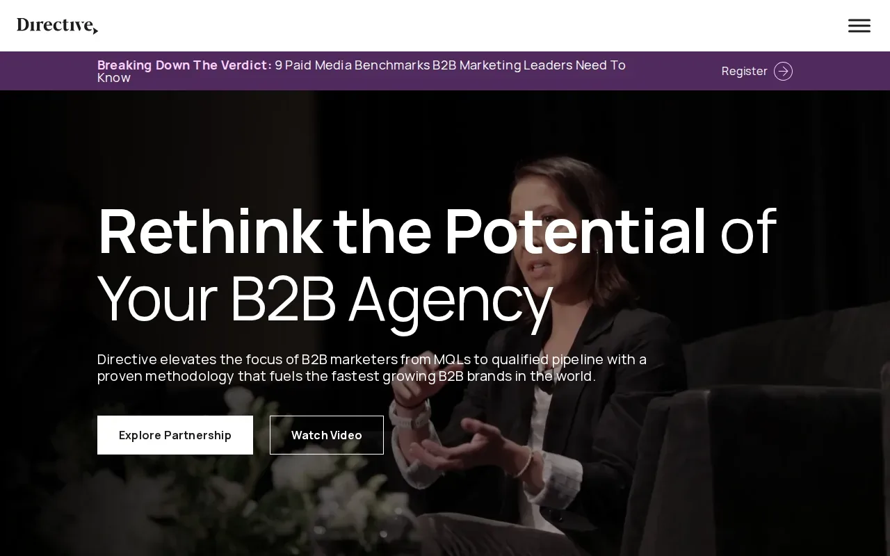 Screenshot of the Directive Consulting website