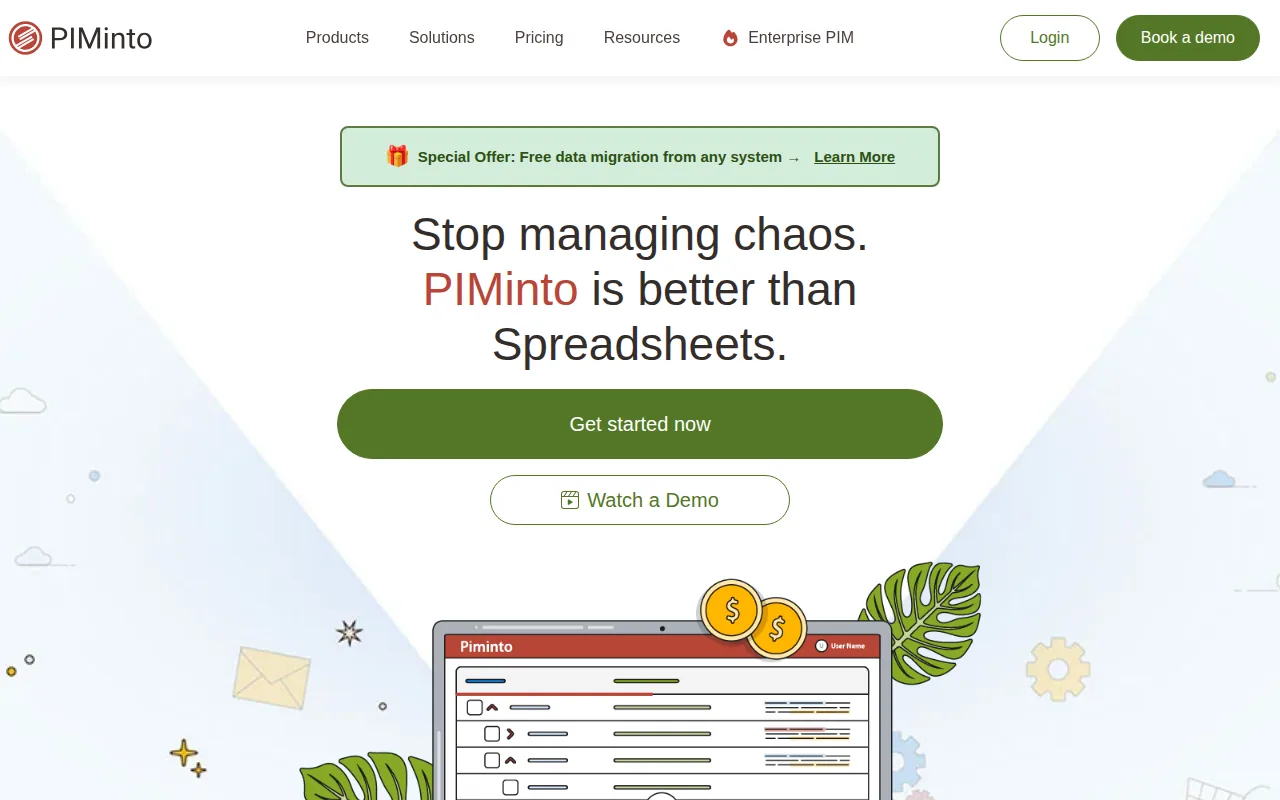 PIMInto: visual reference for 1. PIMInto (Our Top Pick) , All‑in‑One PIM with Feed Sync