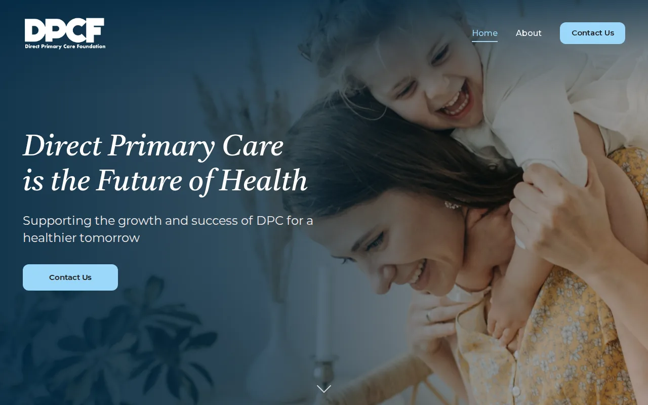 Screenshot of the Direct Primary Care website