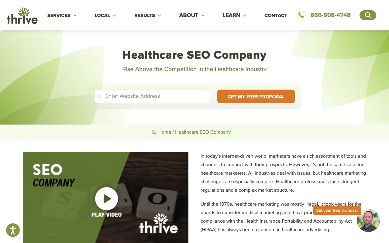 Best Healthcare SEO Agencies in 2026 3 Illustration for Thrive