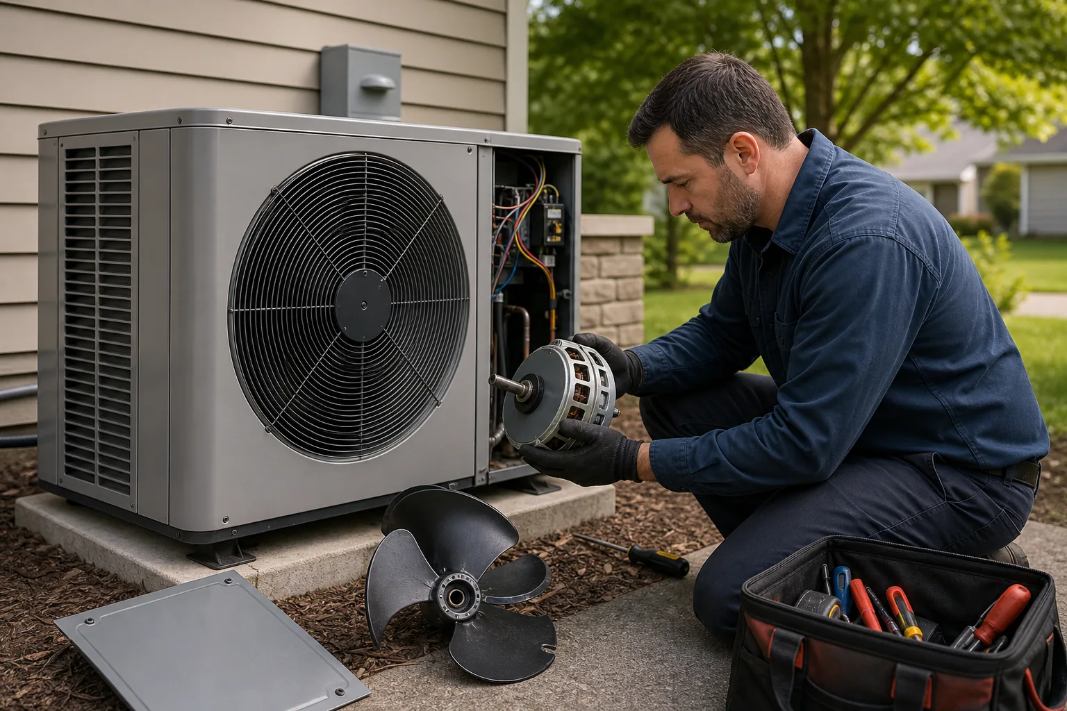 Fan Motor Replacement: visual reference for 2. Fan Motor Replacement