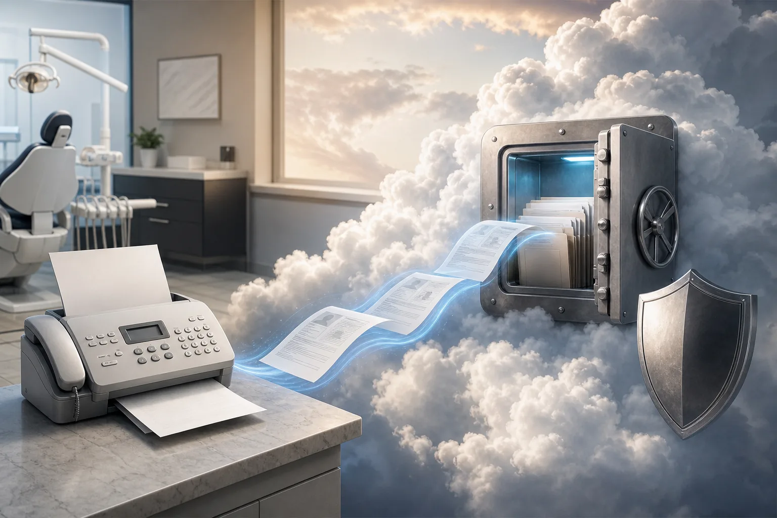 Illustration for HIPAA-Secure Cloud Fax