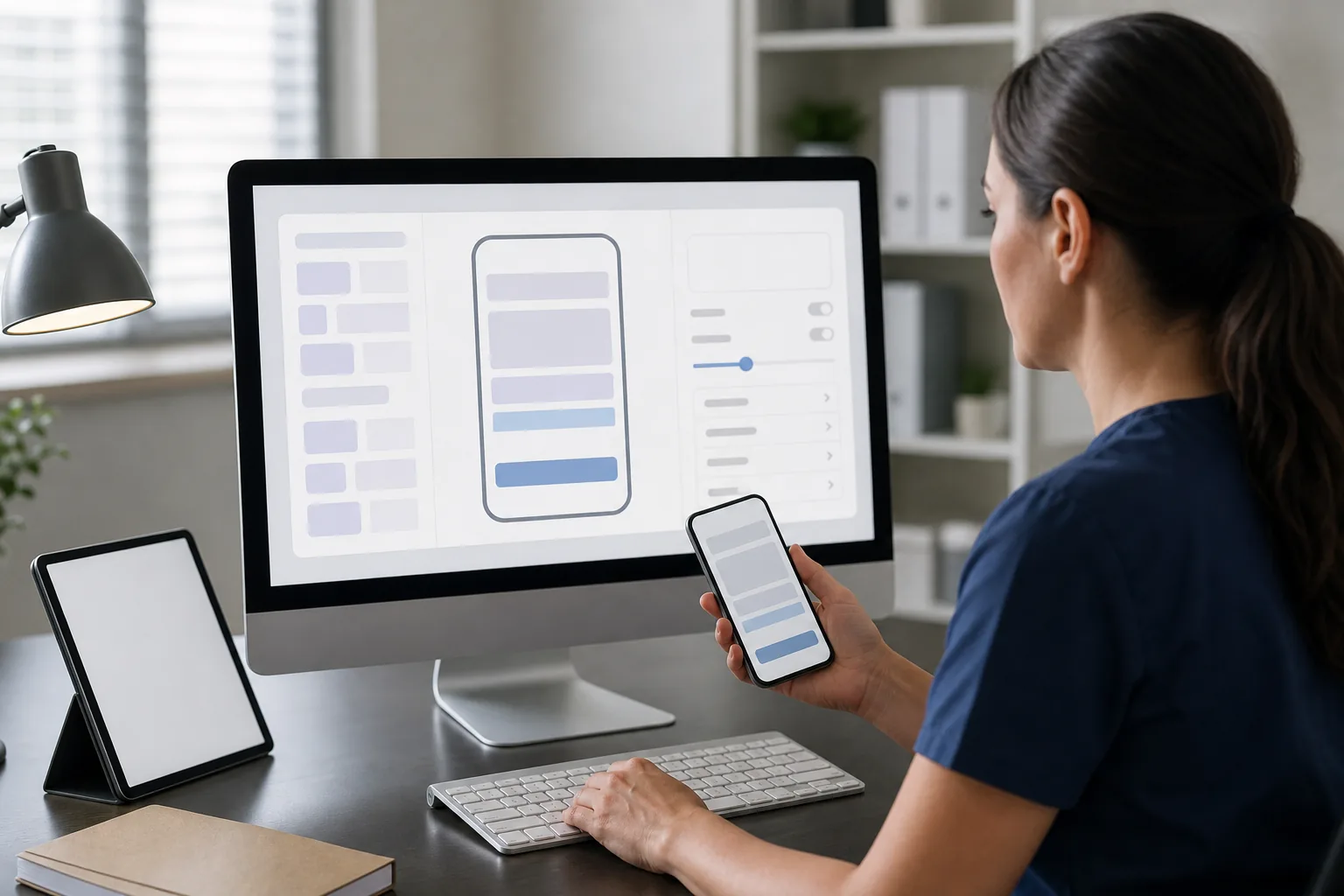 Illustration for HIPAA-Compliant No-Code App Builders