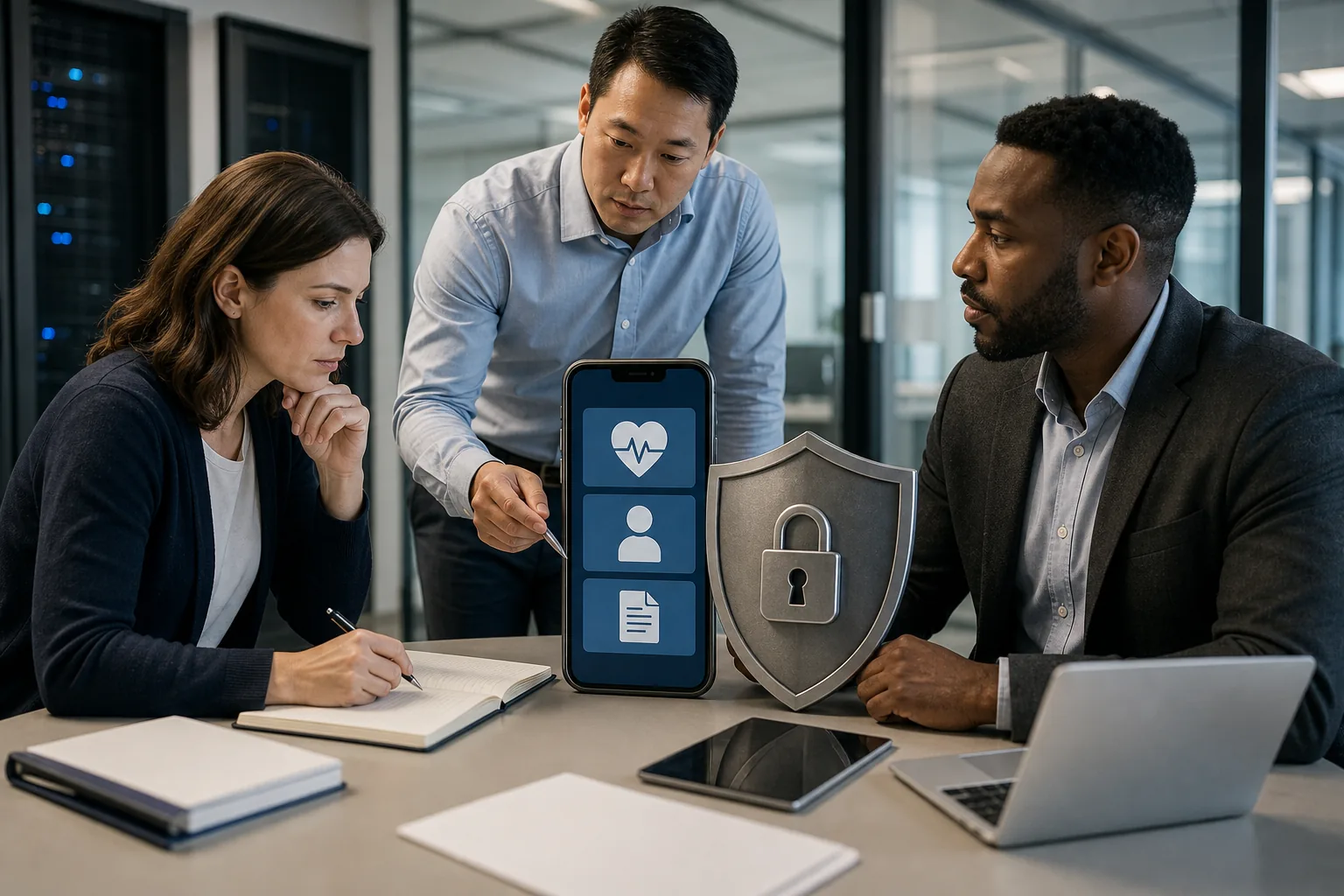 Illustration for Healthcare App Security and Compliance Consultants