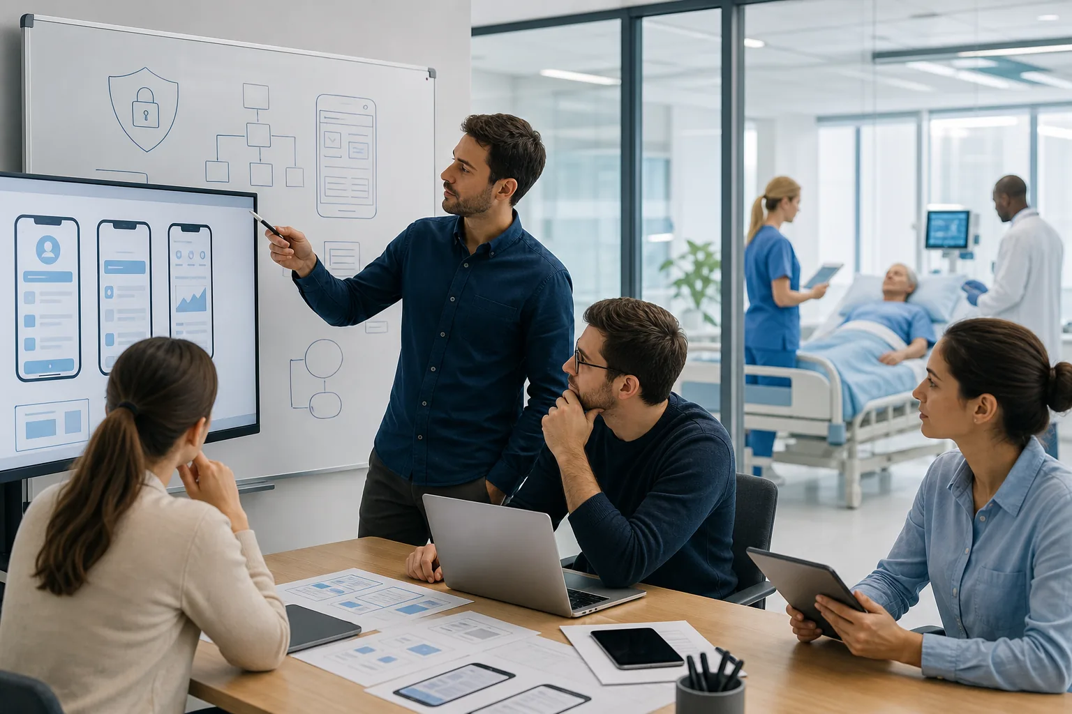 Illustration for Industry-Specific Healthcare App Development Providers