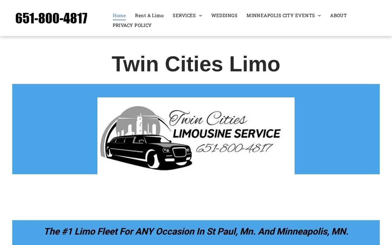 Screenshot of the Twin Cities Limo website