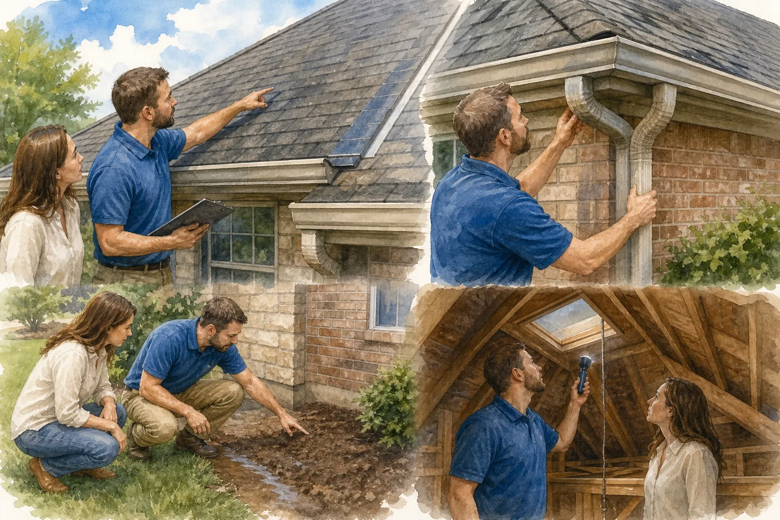buyer home inspection checklist for roof drainage attic and exterior