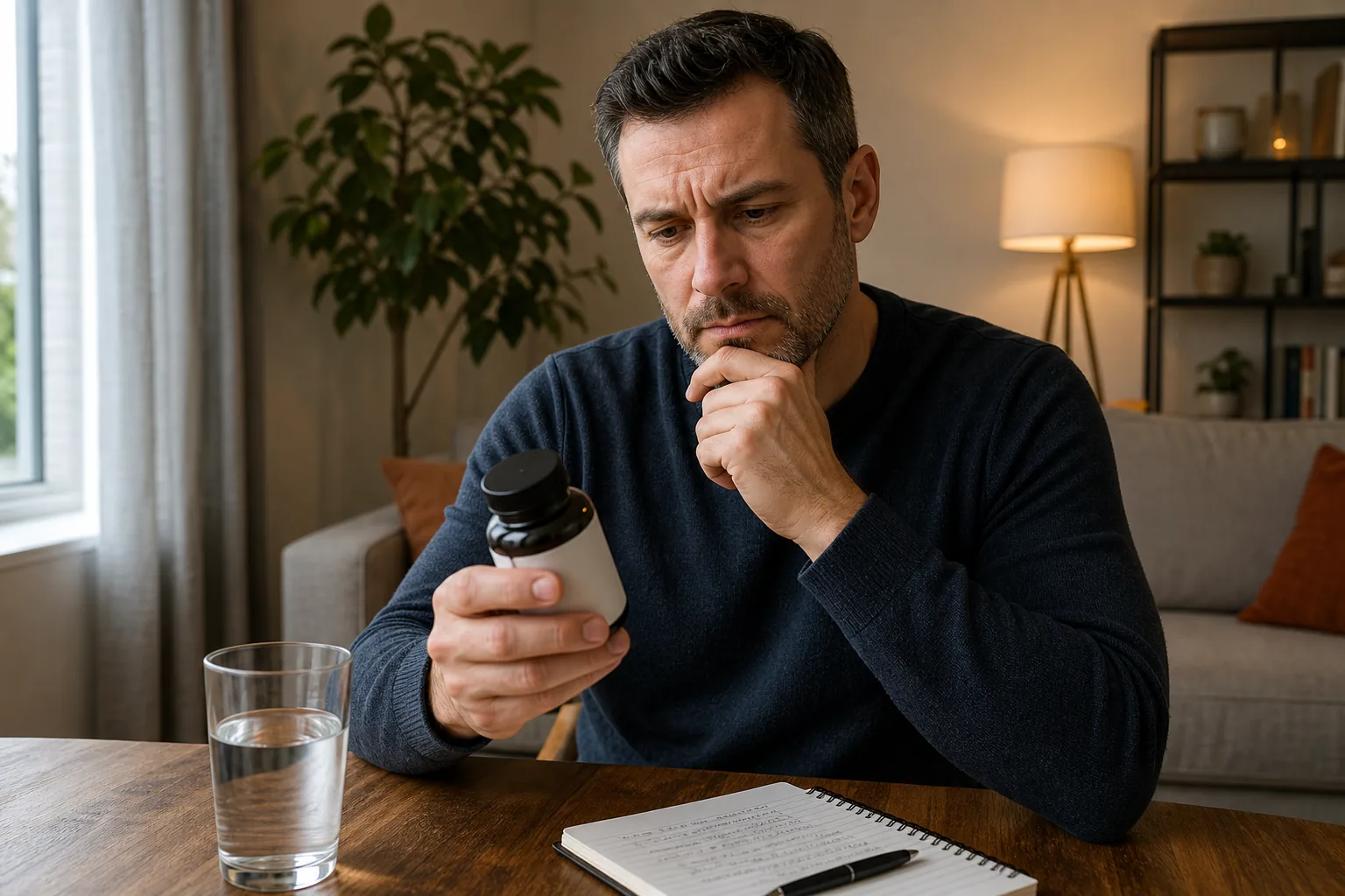 recognizing side effects from a horny goat weed supplement and seeking medical advice
