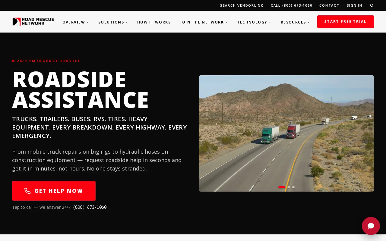 Road Rescue Network: visual reference for 2. Road Rescue Network — About 40 Minutes for Fleet‑Focused Service