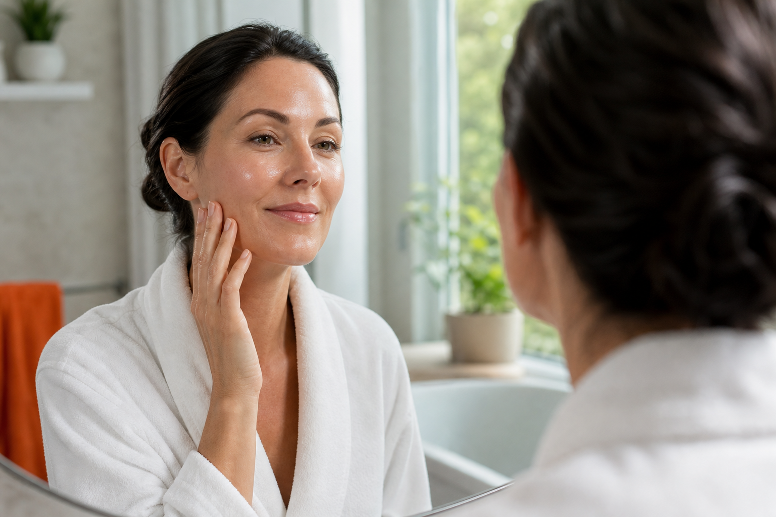 hydrated skin after a HydraFacial treatment