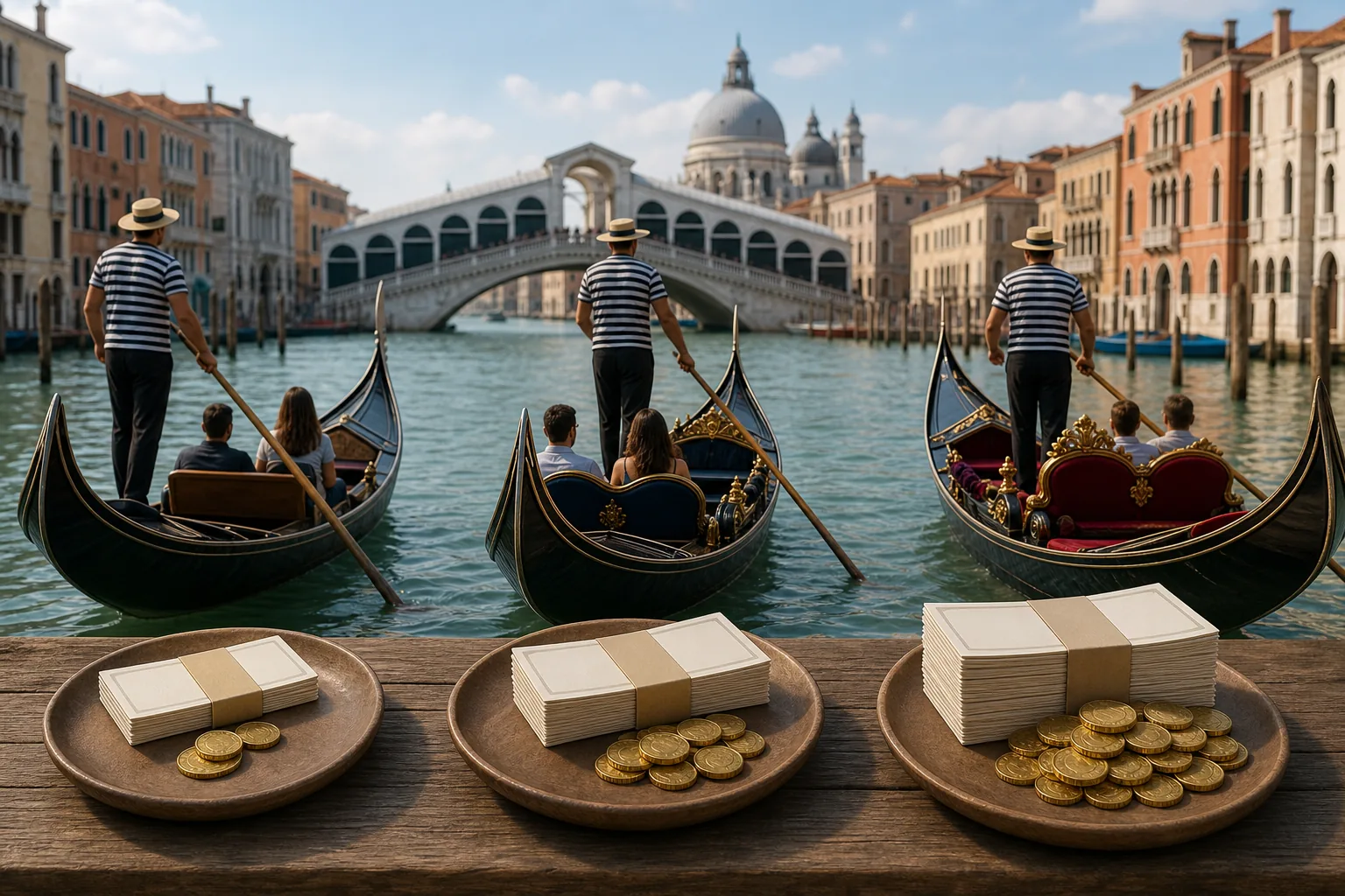 Venice Gondola Ride Cost Comparison: visual reference for 6. Venice Gondola Ride Cost Comparison