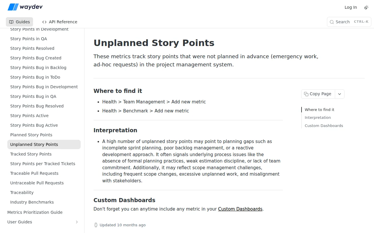 Waydev: visual reference for 1. Waydev (Our Top Pick)