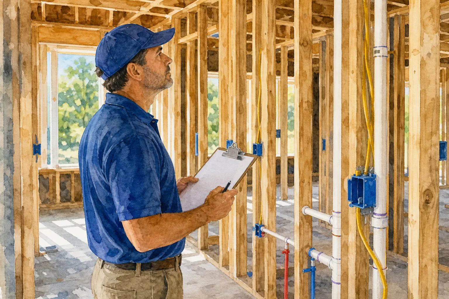 independent pre-drywall inspection and construction milestone tracking for a new DFW home