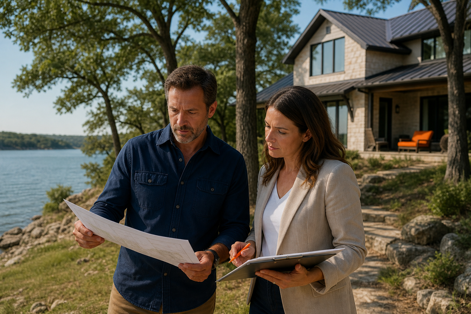 Buyer evaluating a second-home location with a local REALTOR.